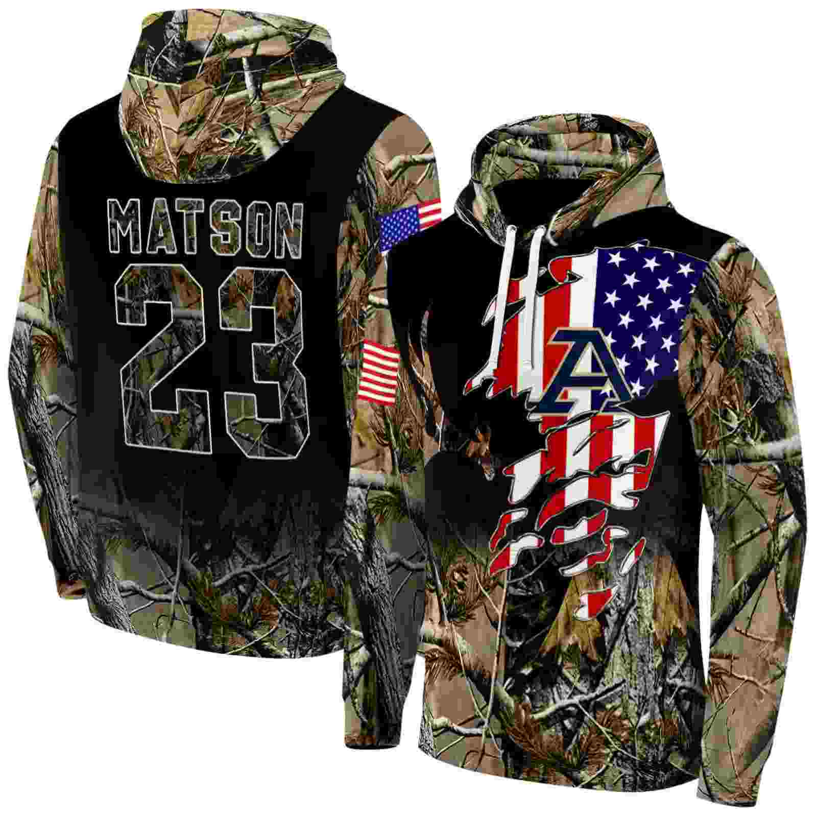 custom akron zips tree camo hoodie fashion forward