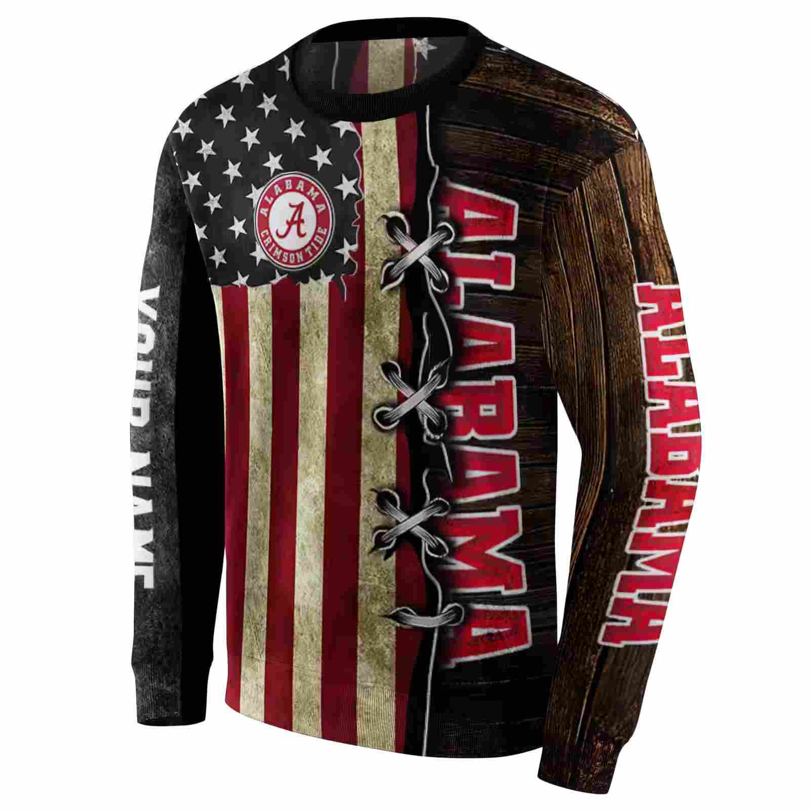 custom alabama crimson tide american pride hoodie new arrival