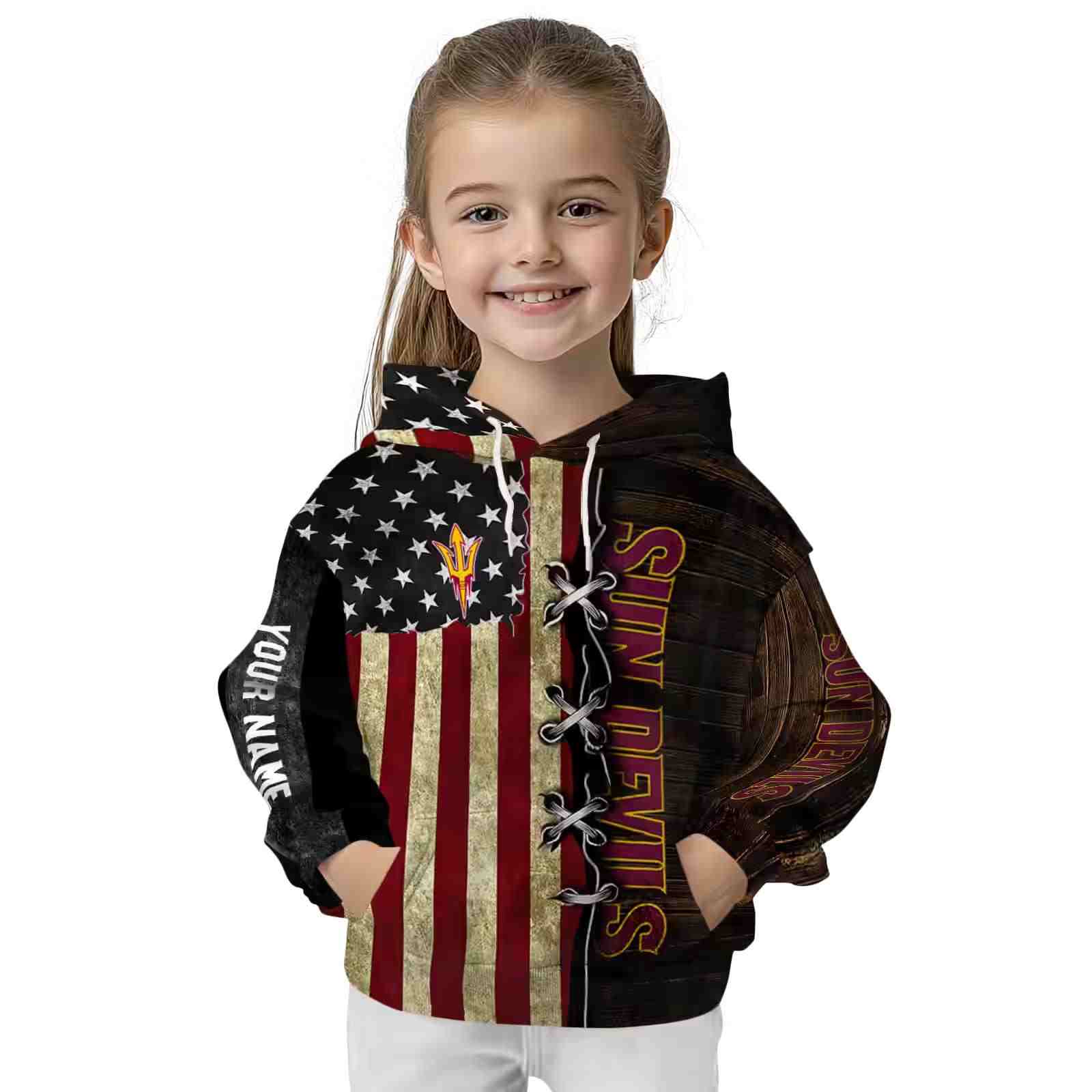 custom arizona state sun devils american pride hoodie top rated