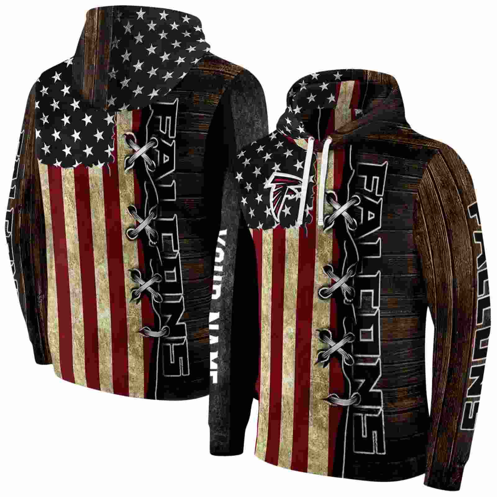 custom atlanta falcons american pride hoodie fashion forward