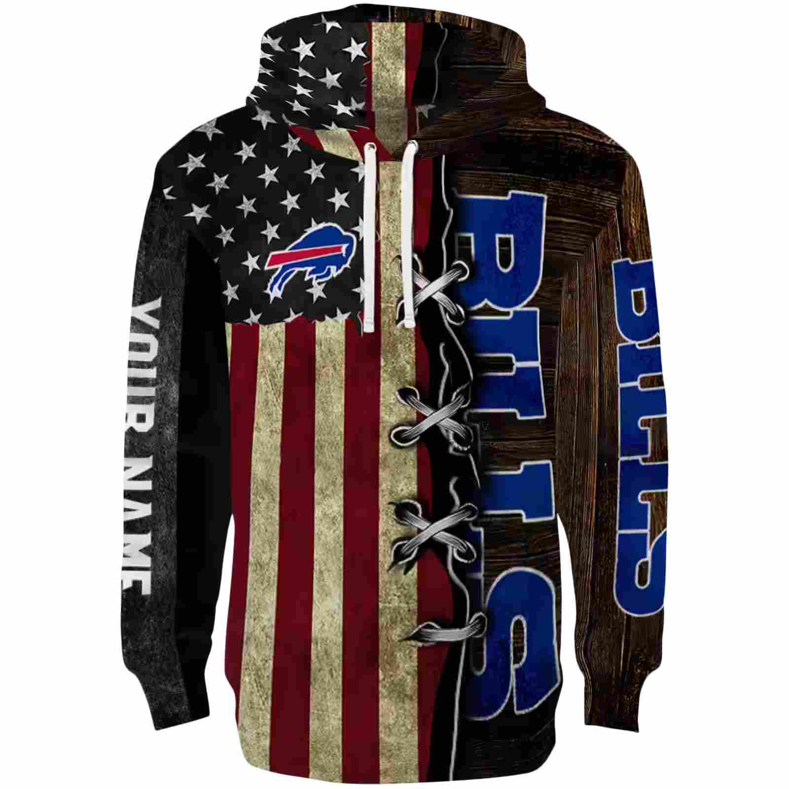 Custom Buffalo Bills American Pride Hoodie