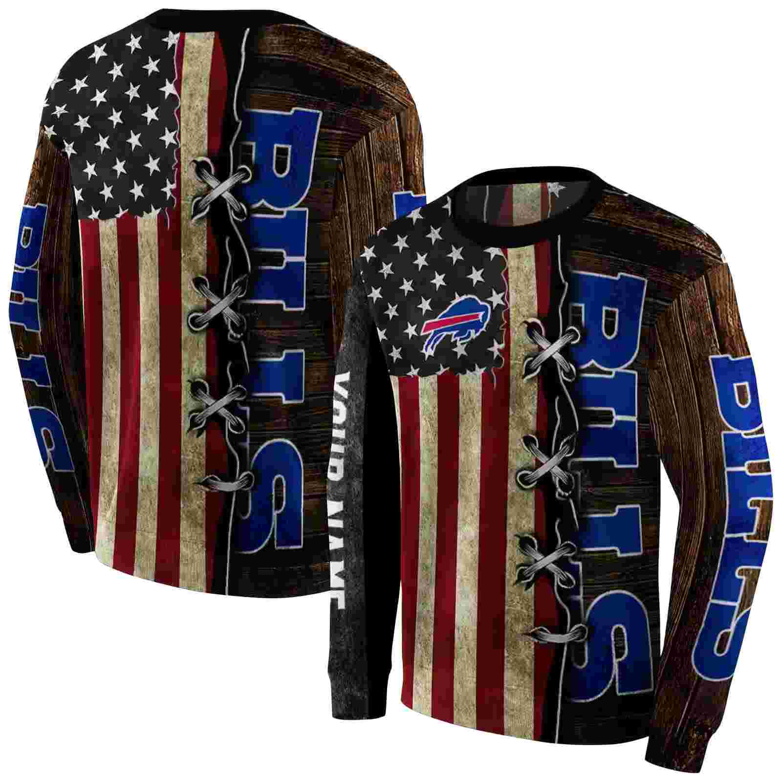 custom buffalo bills american pride hoodie premium grade