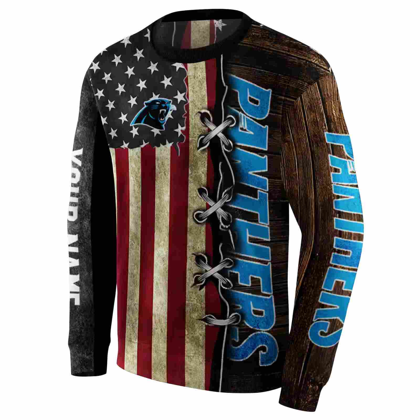 custom carolina panthers american pride hoodie new arrival