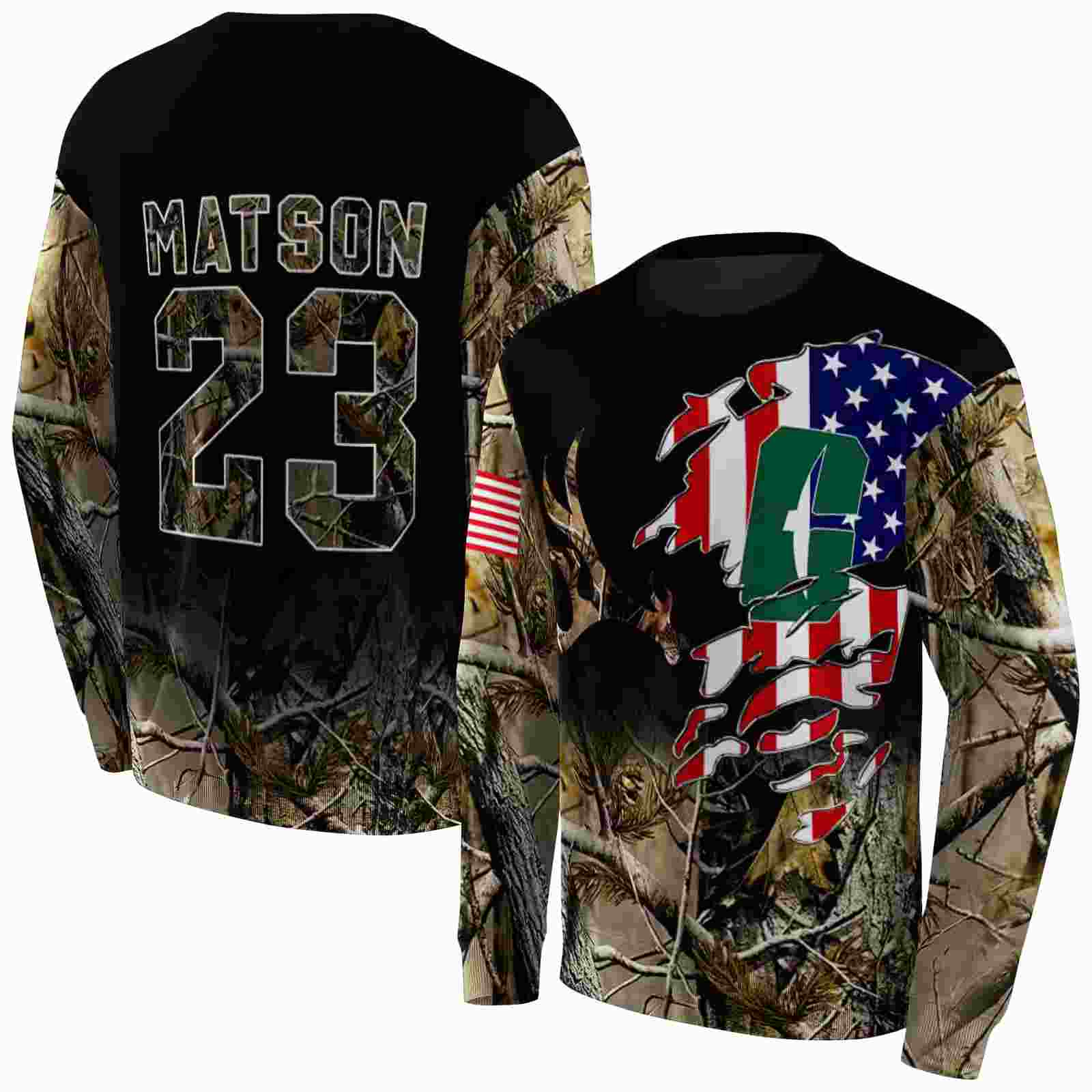 custom charlotte 49ers tree camo hoodie premium grade