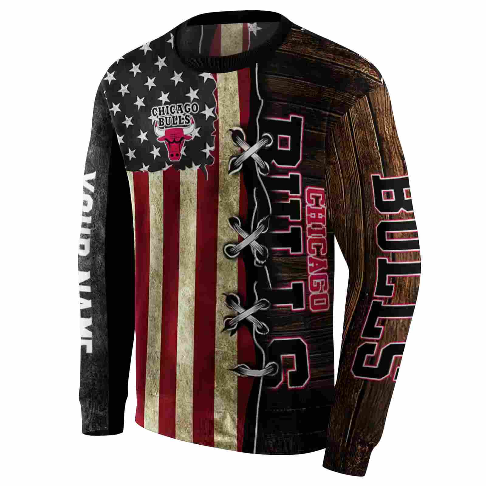 custom chicago bulls american pride hoodie new arrival