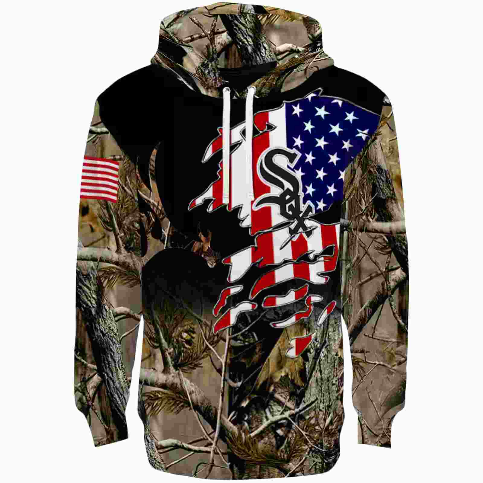 Custom Chicago White Sox Tree Camo Hoodie