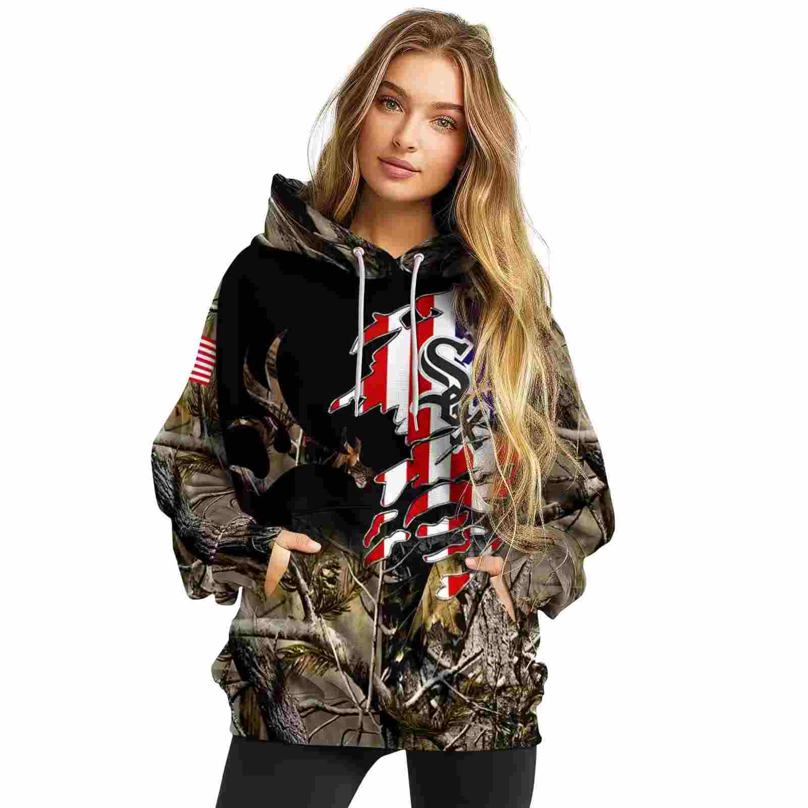 custom chicago white sox tree camo hoodie high quality