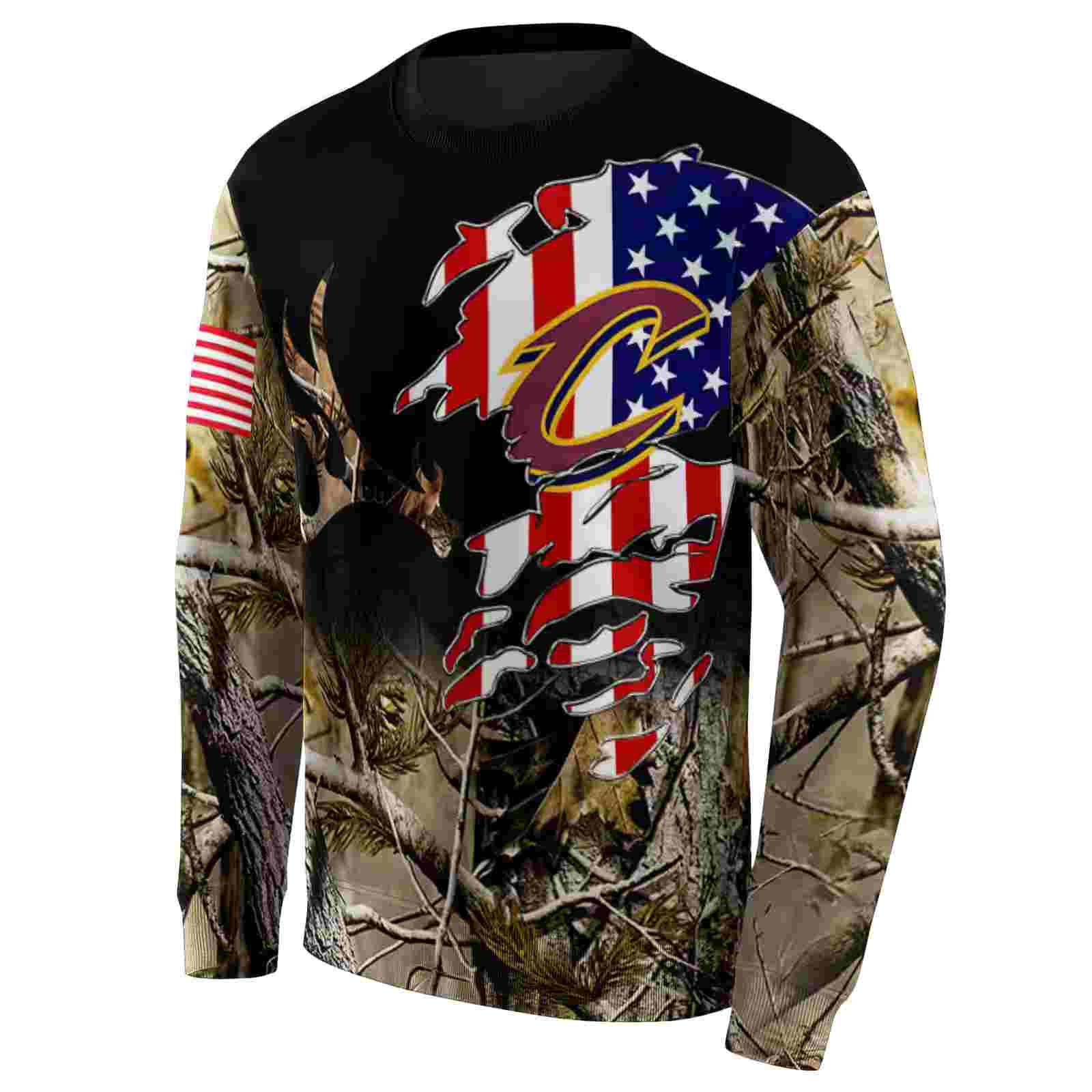 custom cleveland cavaliers tree camo hoodie new arrival