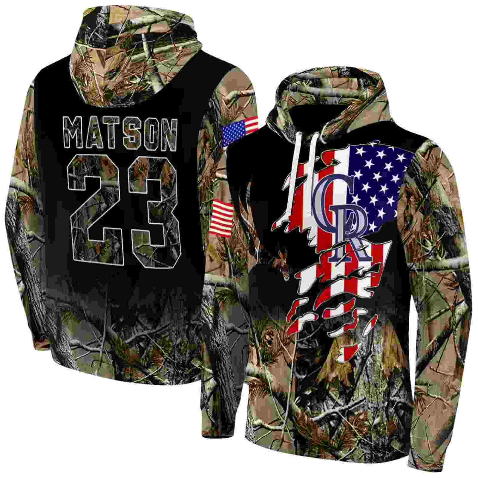 custom colorado rockies tree camo hoodie fashion forward