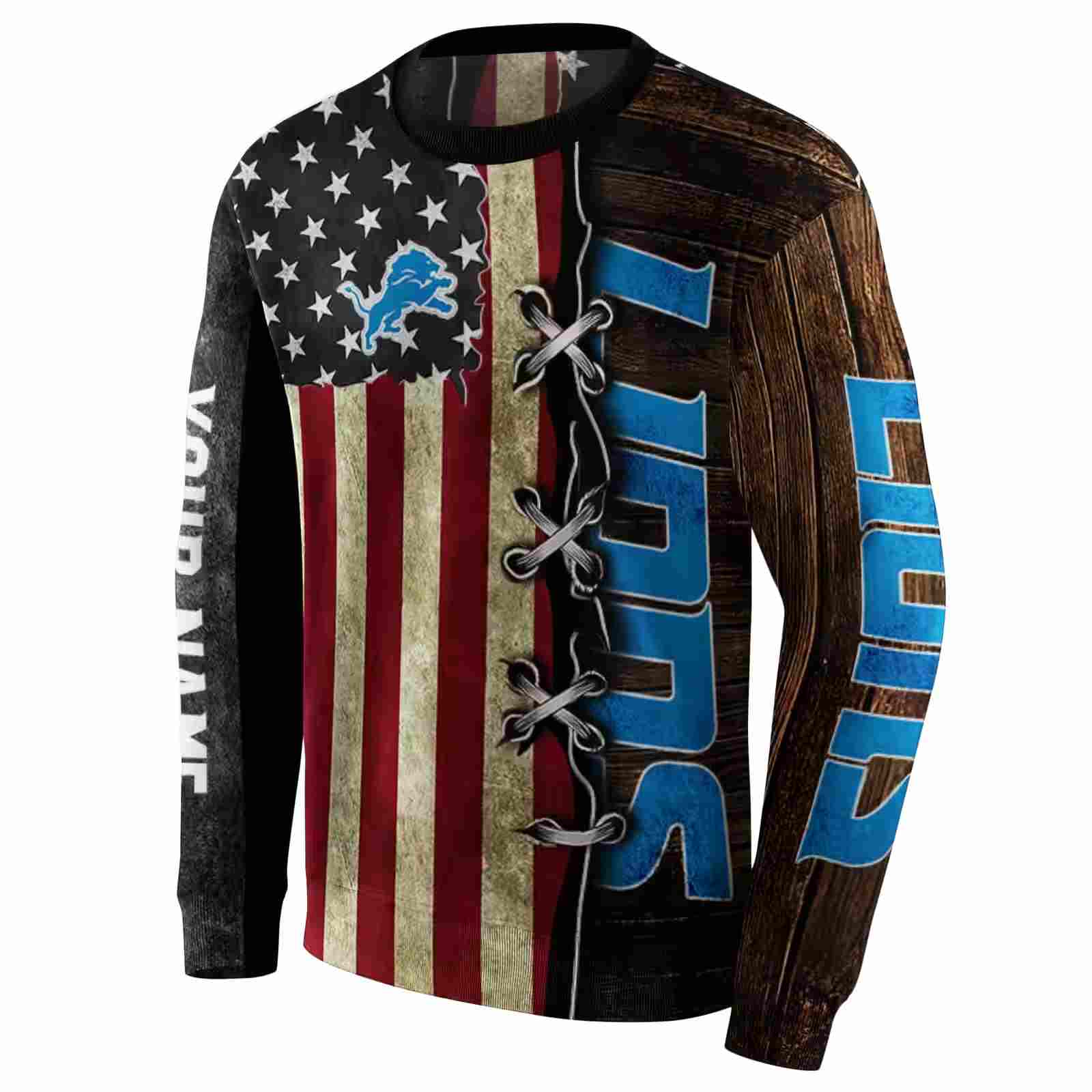 custom detroit lions american pride hoodie new arrival