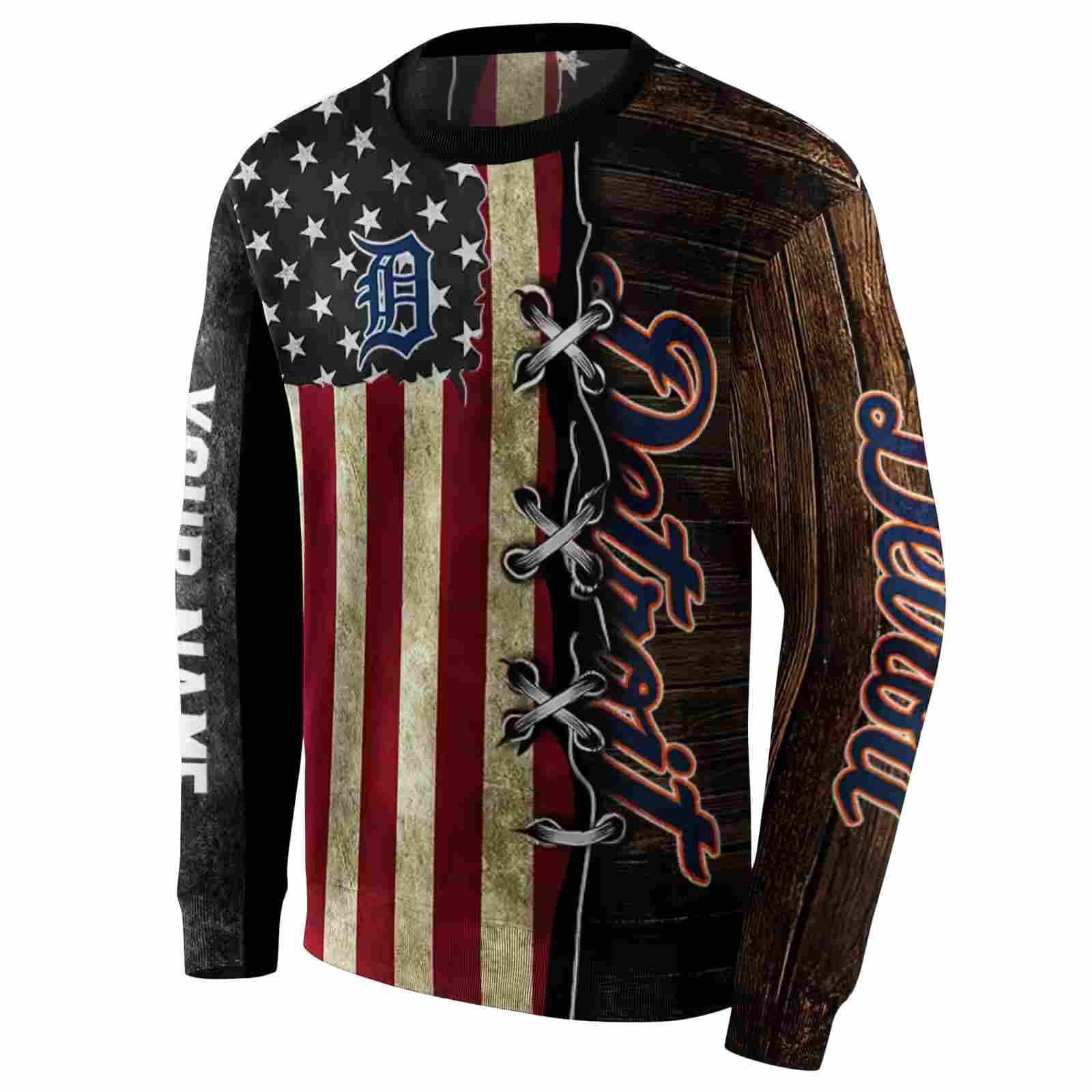 custom detroit tigers american pride hoodie new arrival