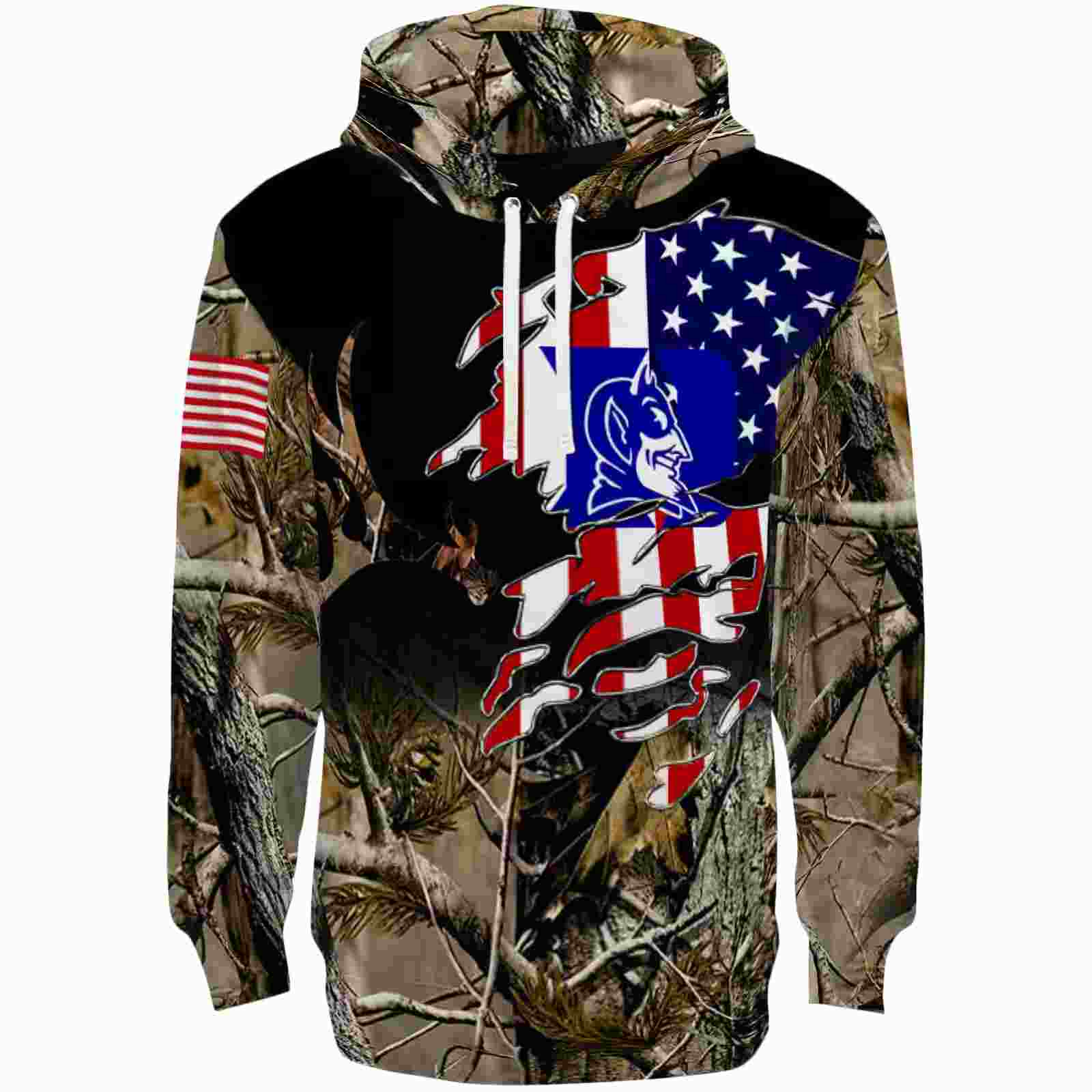 Custom Duke Blue Devils Tree Camo Hoodie