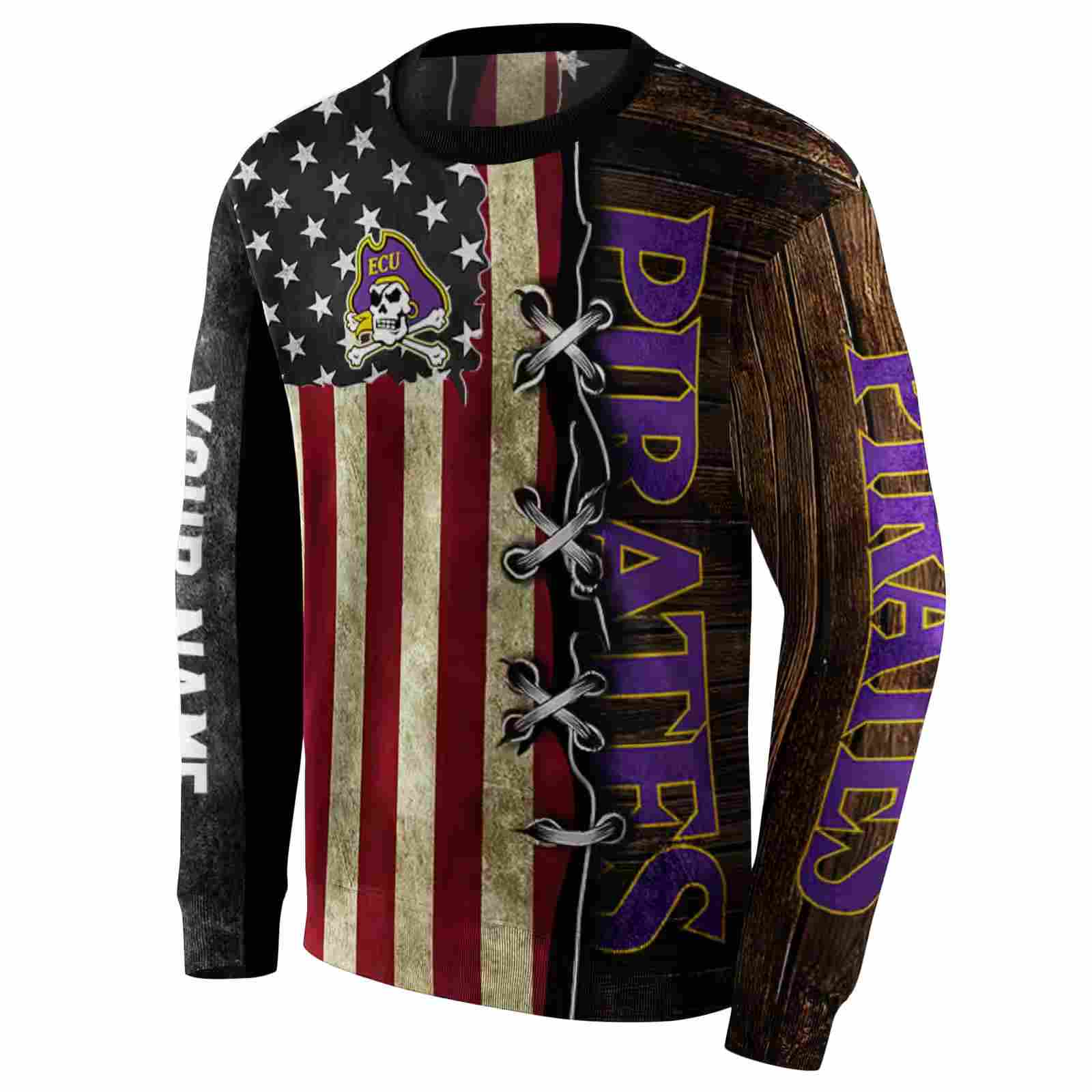 custom east carolina pirates american pride hoodie new arrival