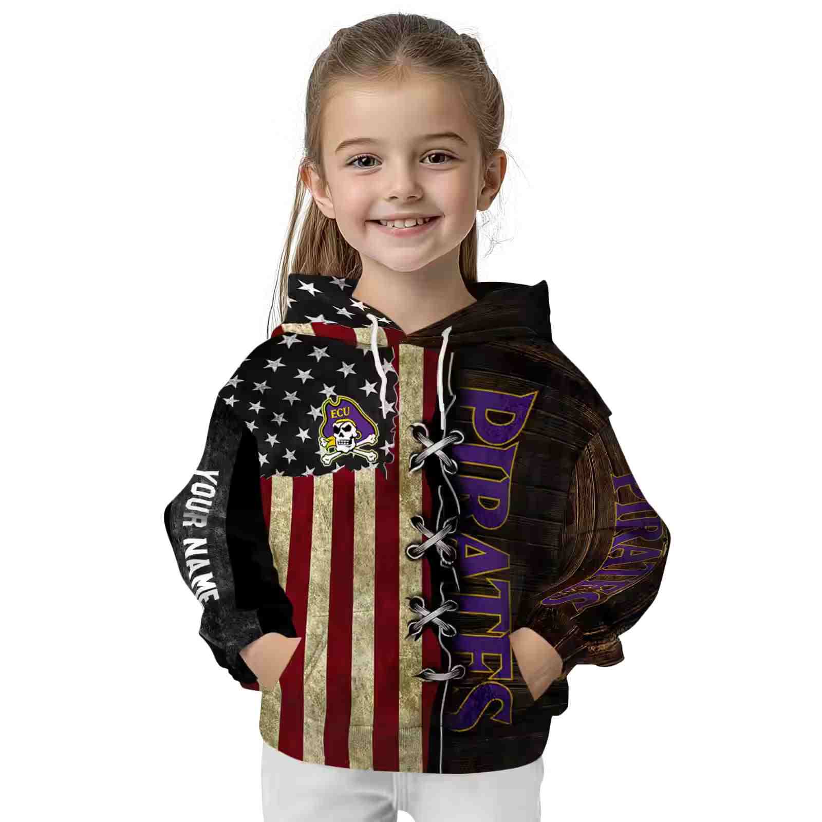 custom east carolina pirates american pride hoodie top rated