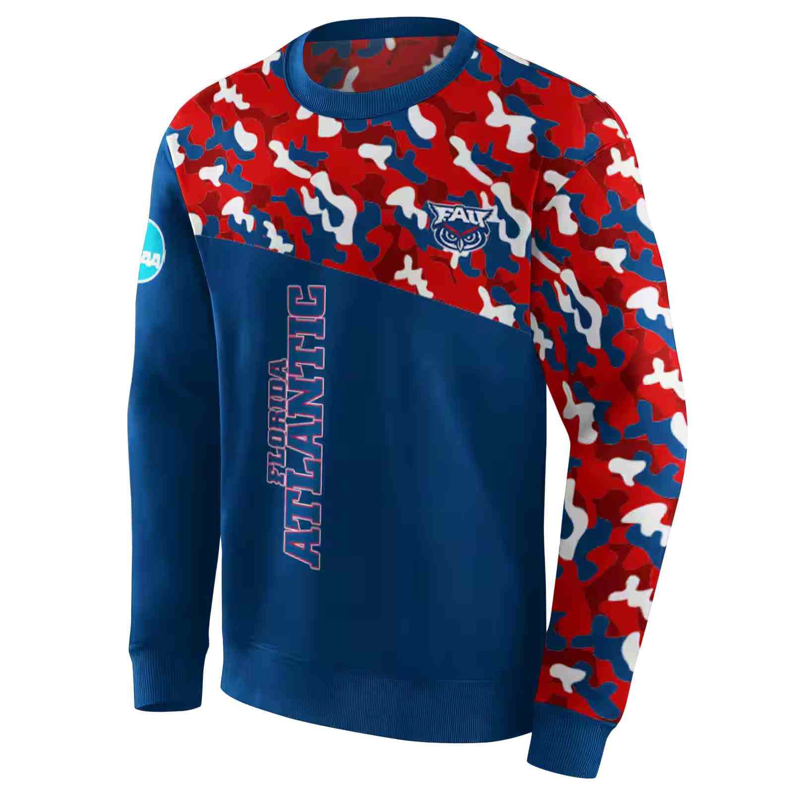 custom florida atlantic owls camo pattern blue hoodie new arrival