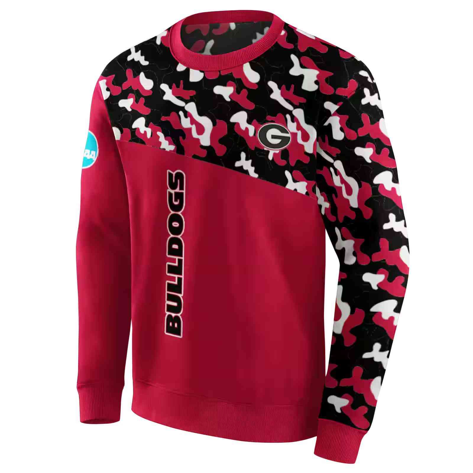 custom georgia bulldogs camo pattern red hoodie new arrival