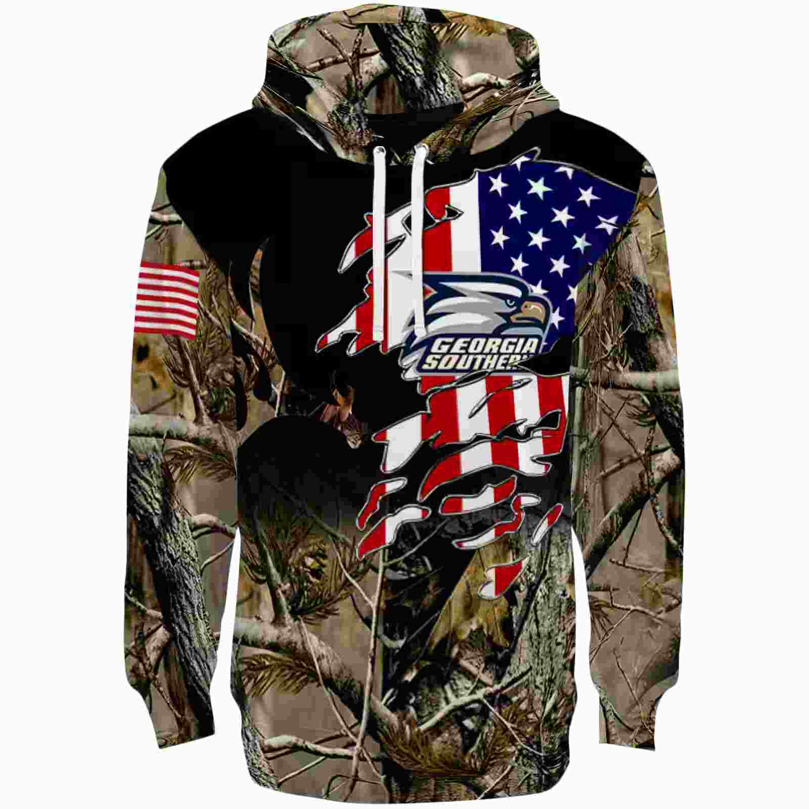 Custom Georgia Southern Eagles Tree Camo Hoodie