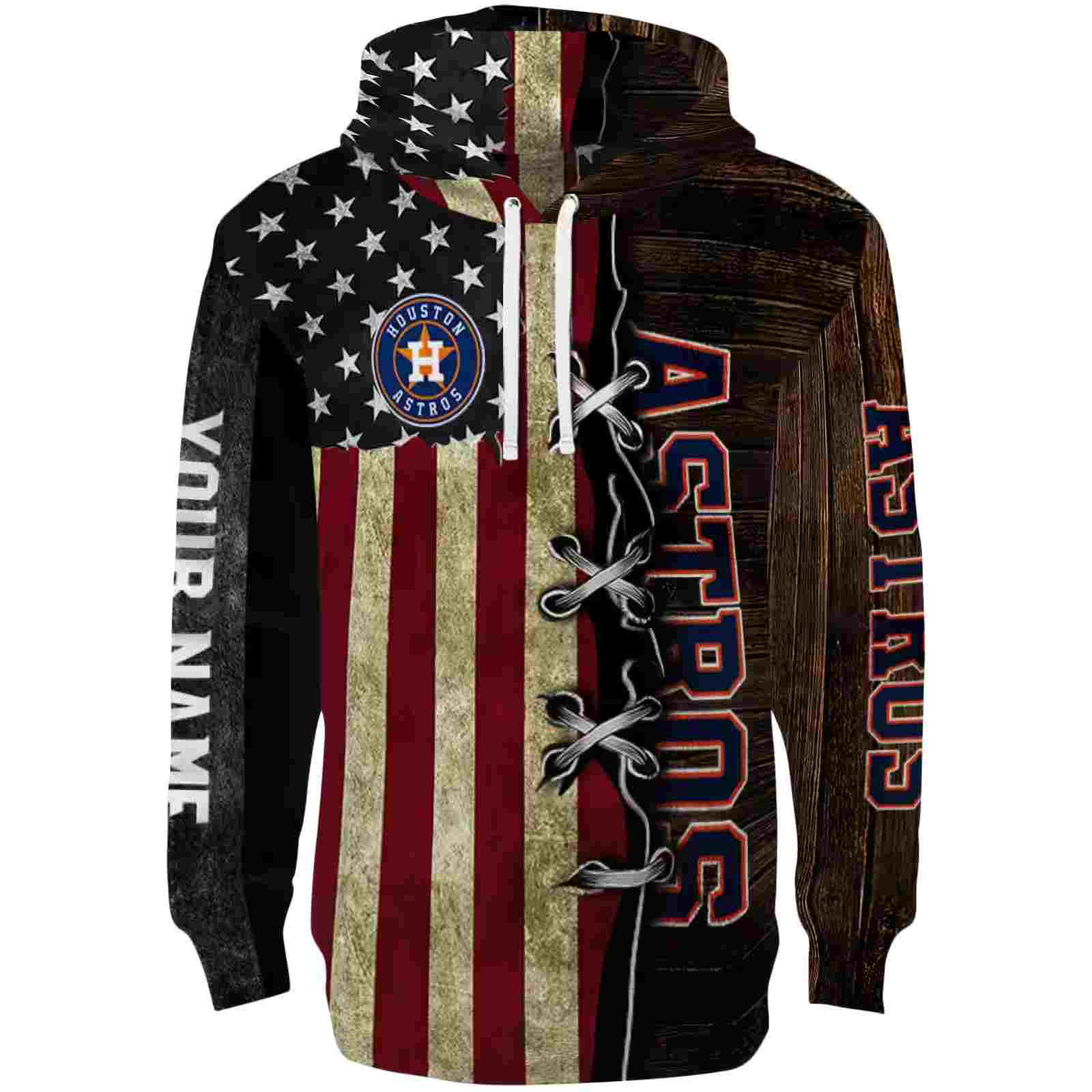 Custom Houston Astros American Pride Hoodie