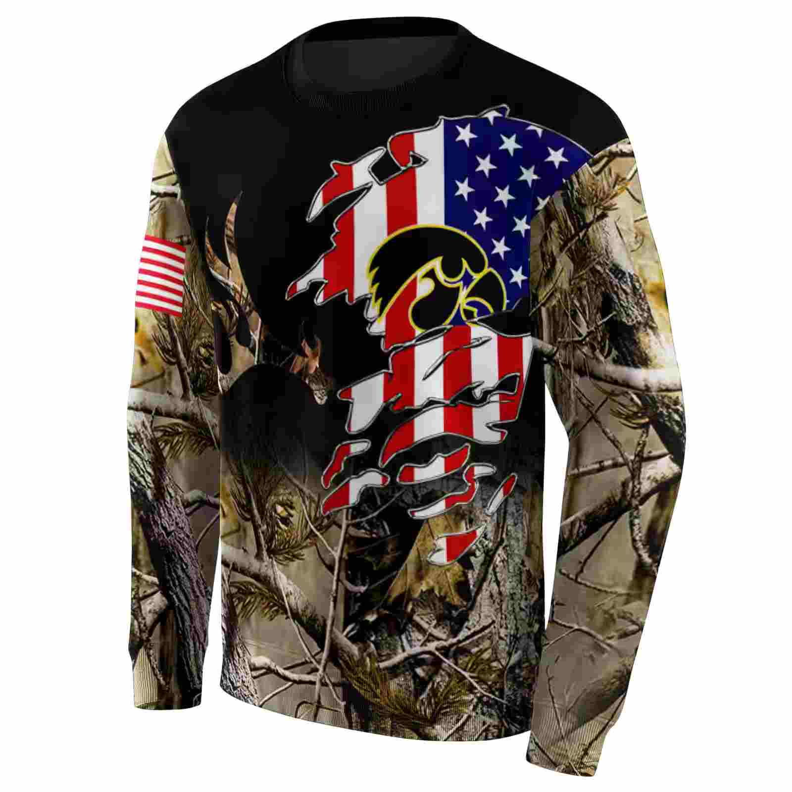 custom iowa hawkeyes tree camo hoodie new arrival