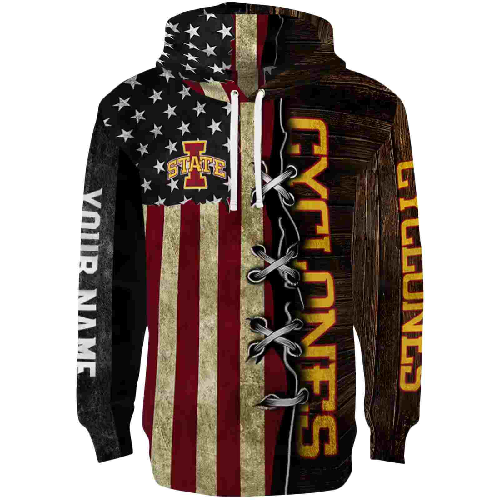 Custom Iowa State Cyclones American Pride Hoodie