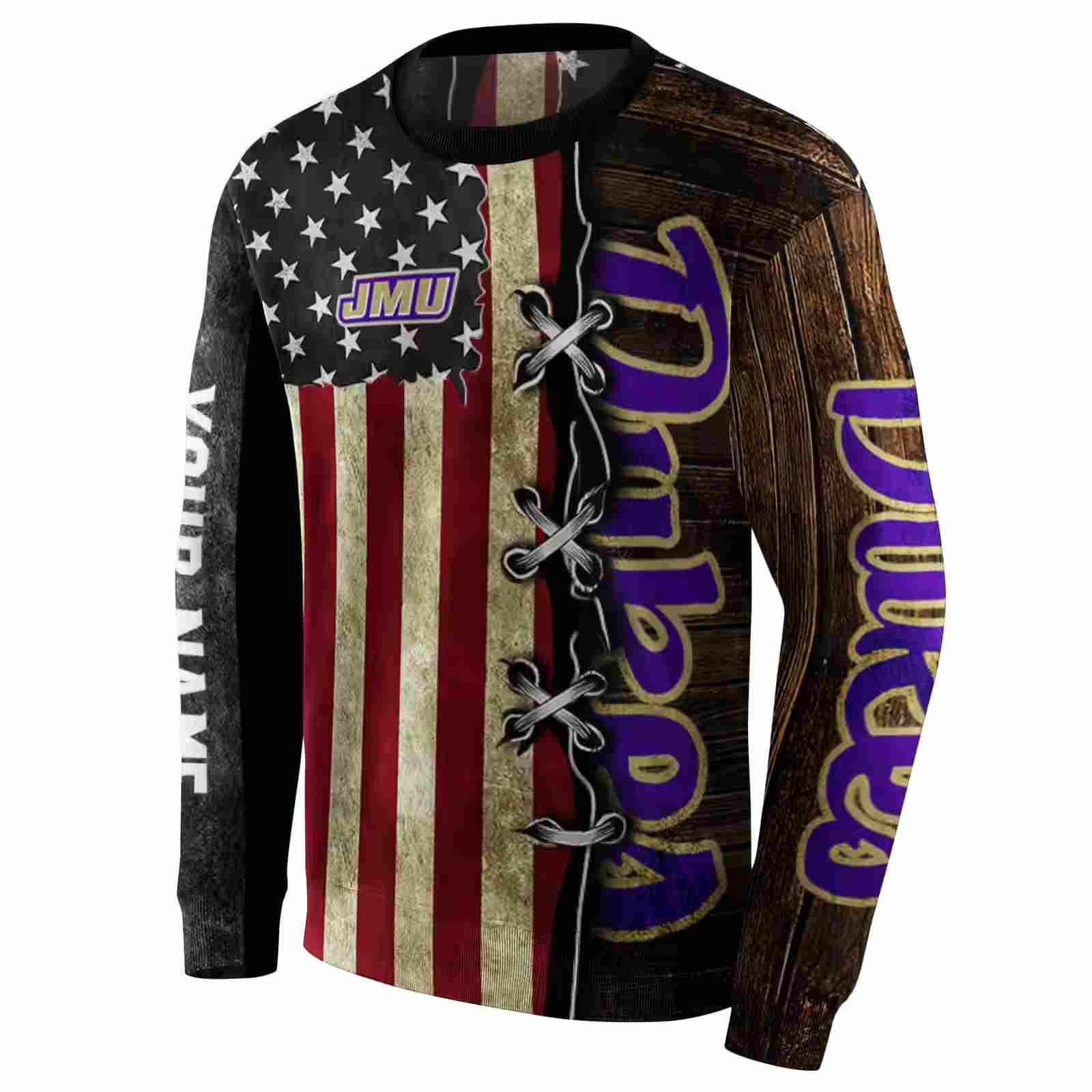 custom james madison dukes american pride hoodie new arrival