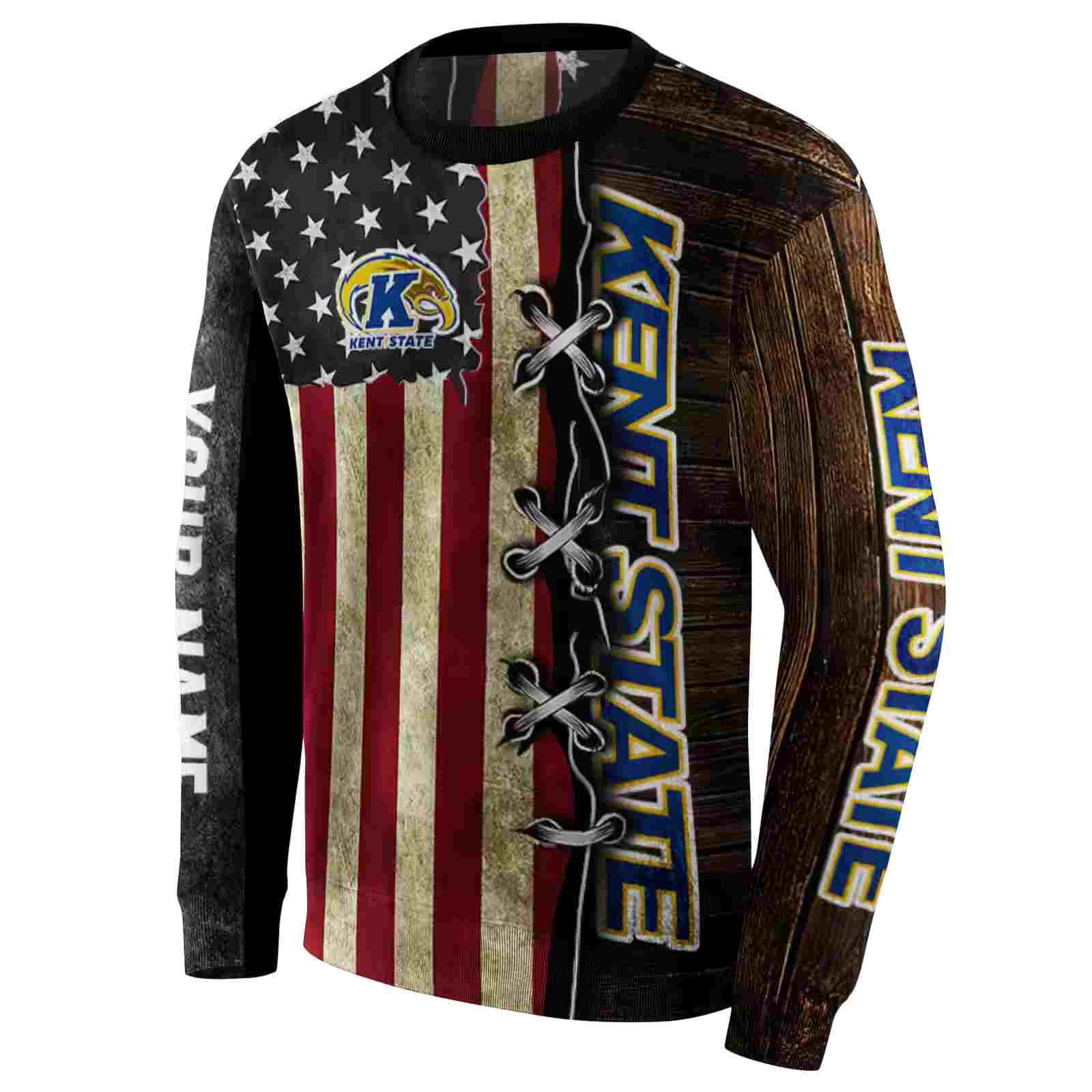 custom kent state golden flashes american pride hoodie new arrival