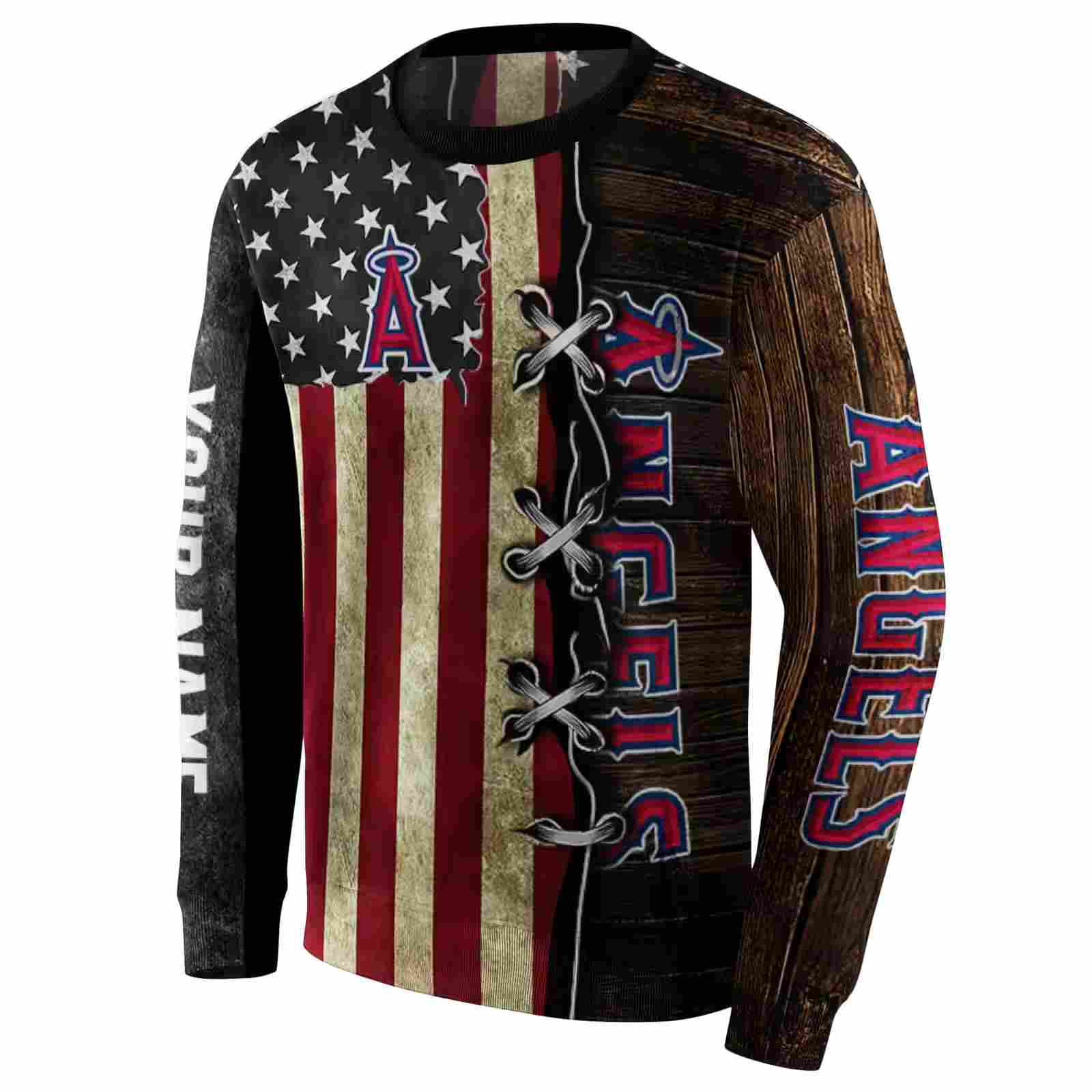 custom los angeles angels american pride hoodie new arrival