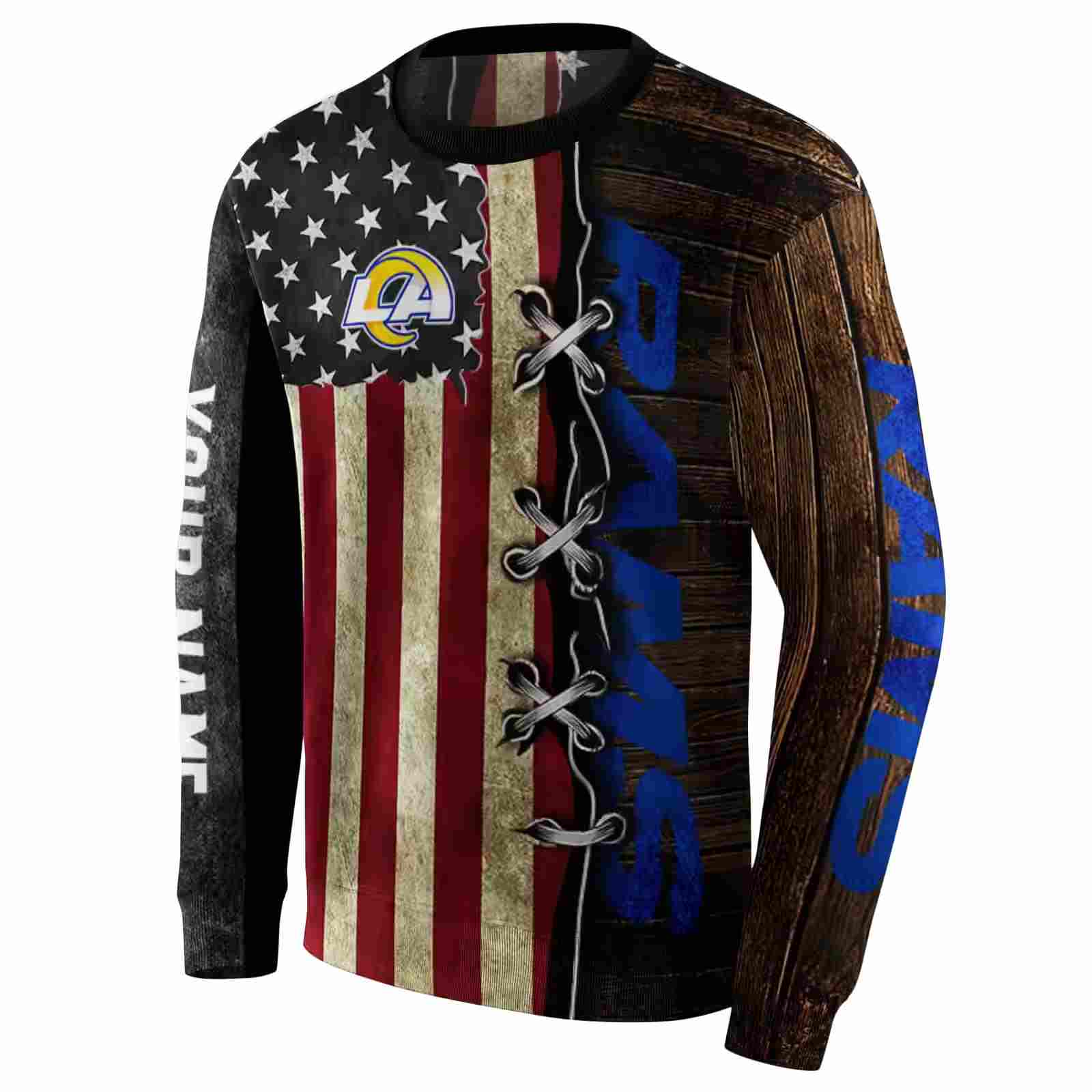 custom los angeles rams american pride hoodie new arrival