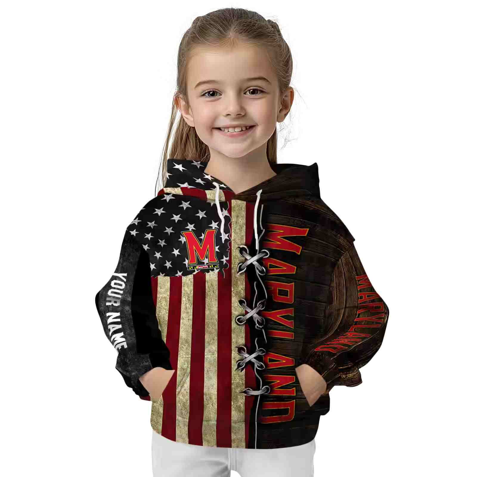 custom maryland terrapins american pride hoodie top rated