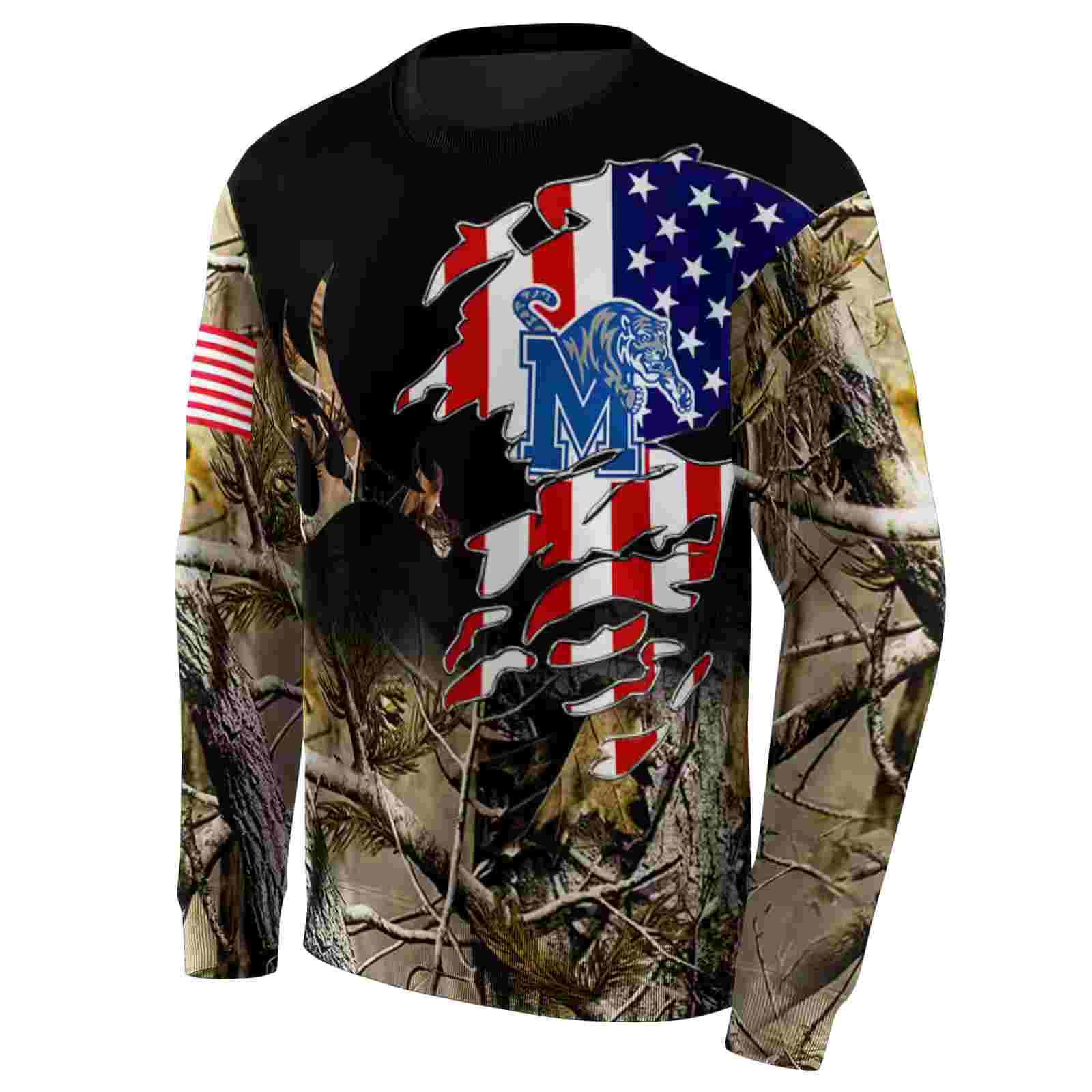 custom memphis tigers tree camo hoodie new arrival