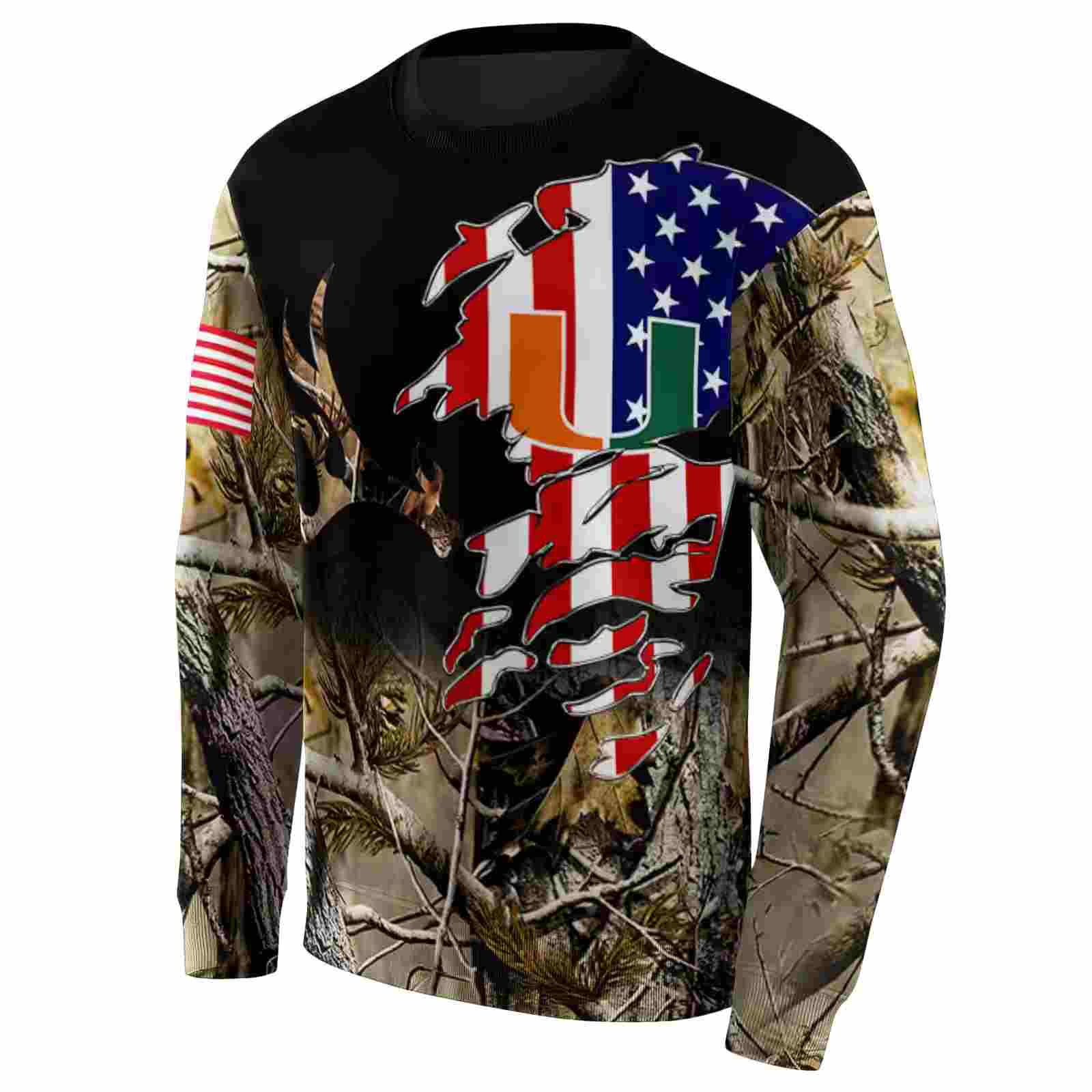 custom miami hurricanes tree camo hoodie new arrival