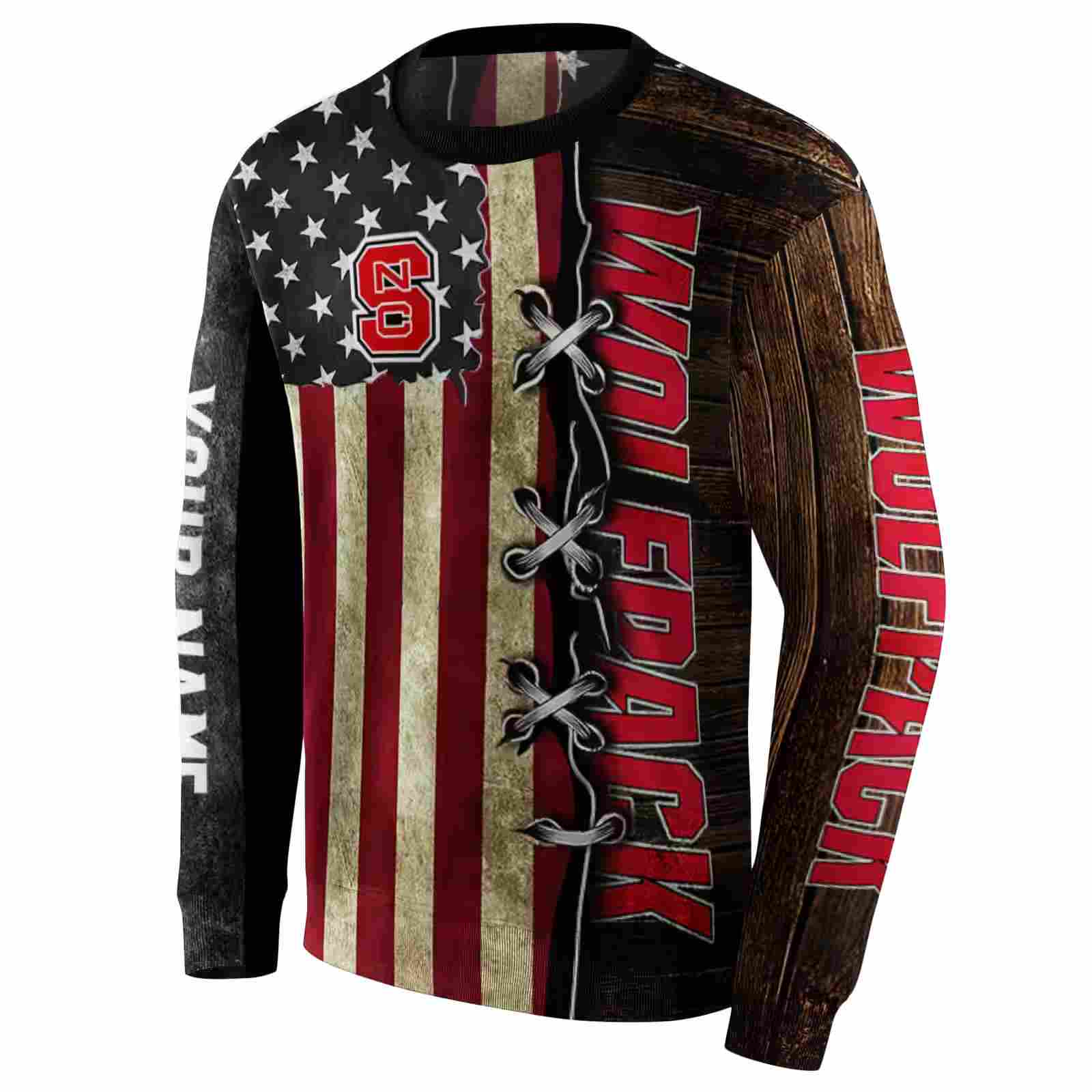 custom nc state wolfpack american pride hoodie new arrival