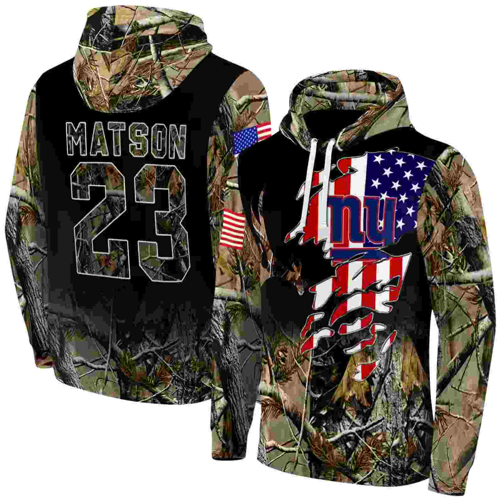 custom new york giants tree camo hoodie fashion forward