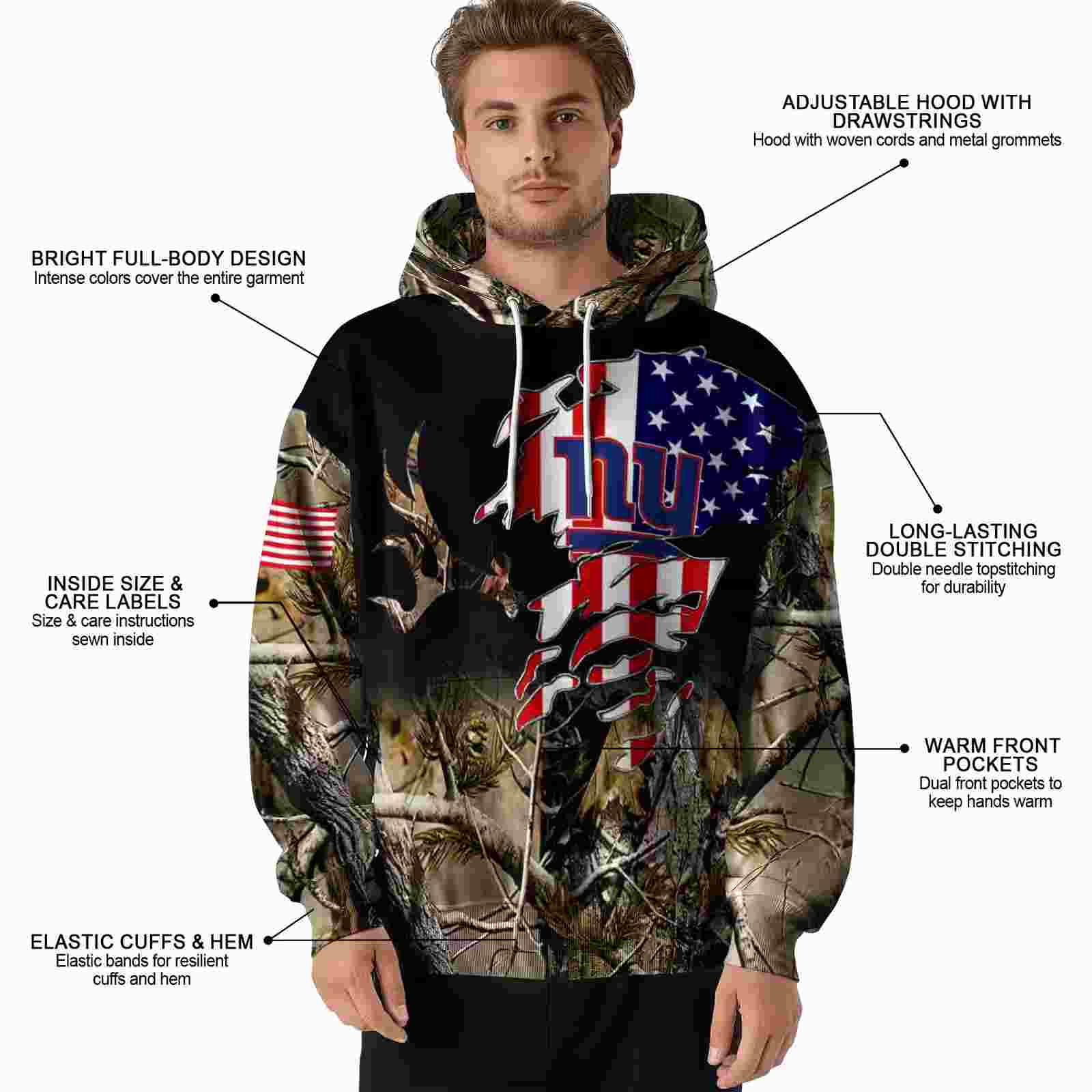 custom new york giants tree camo hoodie latest model