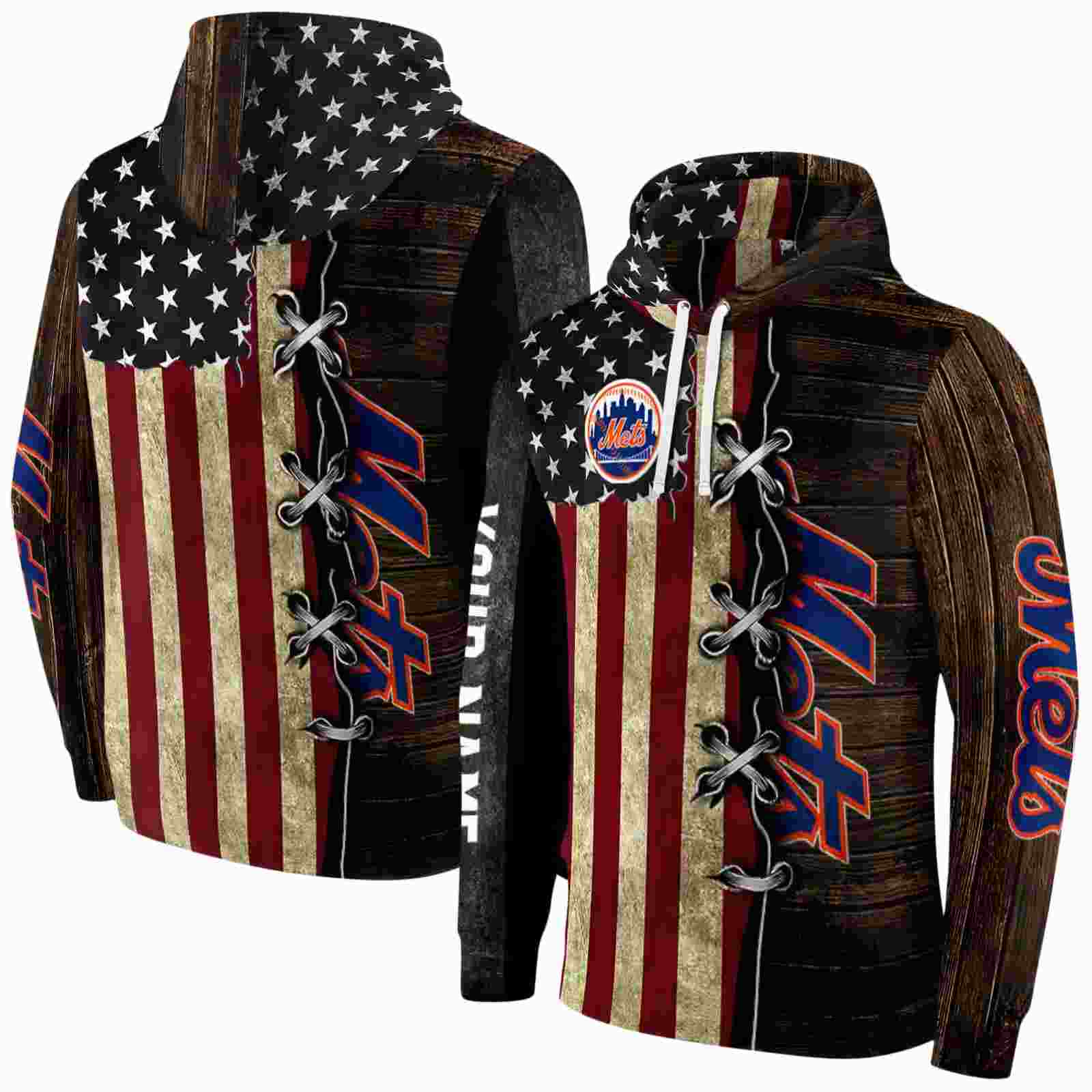 custom new york mets american pride hoodie fashion forward