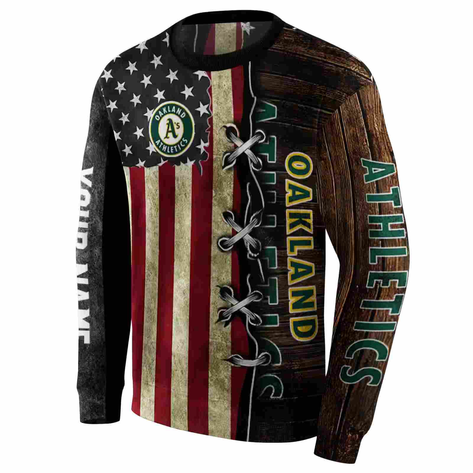 custom oakland athletics american pride hoodie new arrival