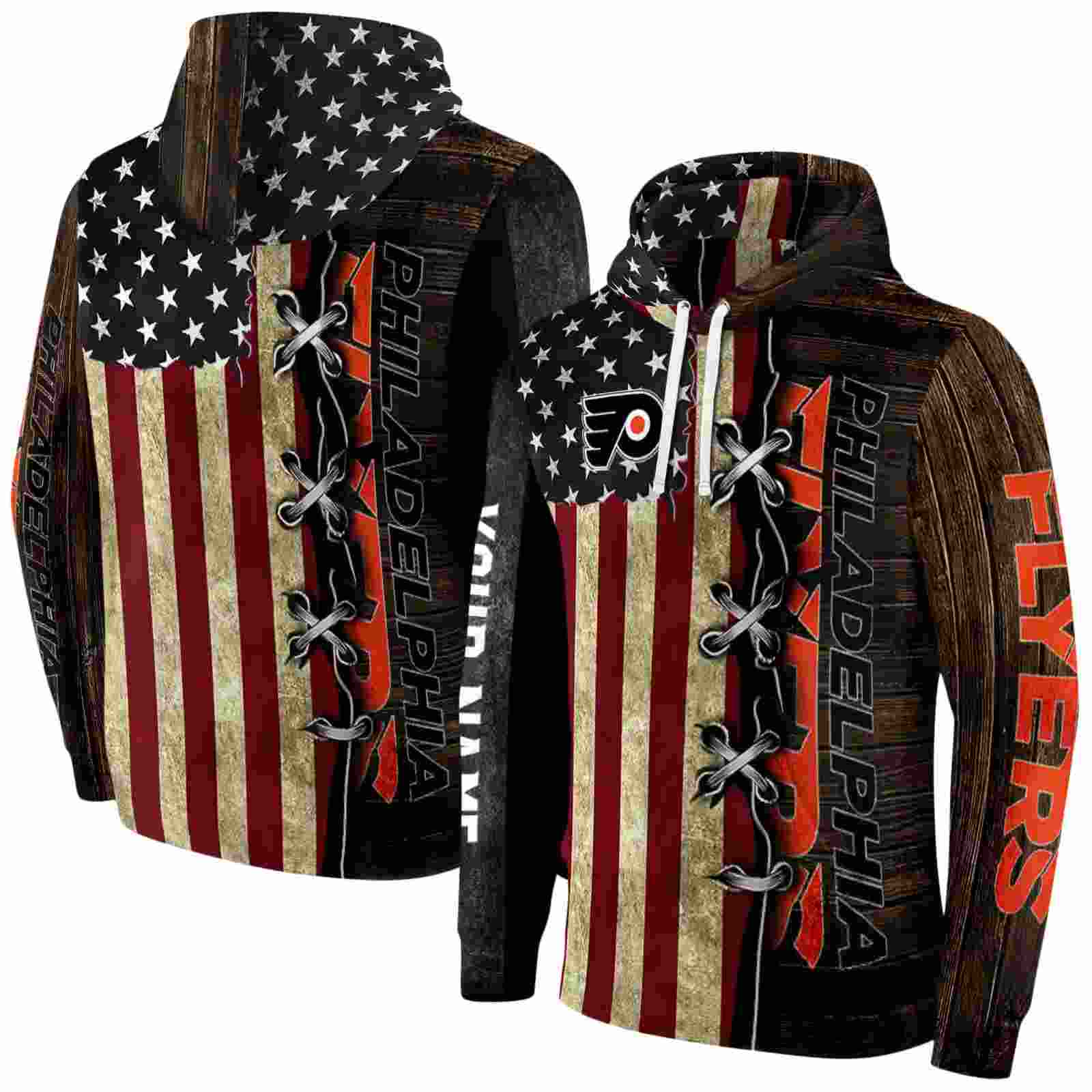 custom philadelphia flyers american pride hoodie fashion forward