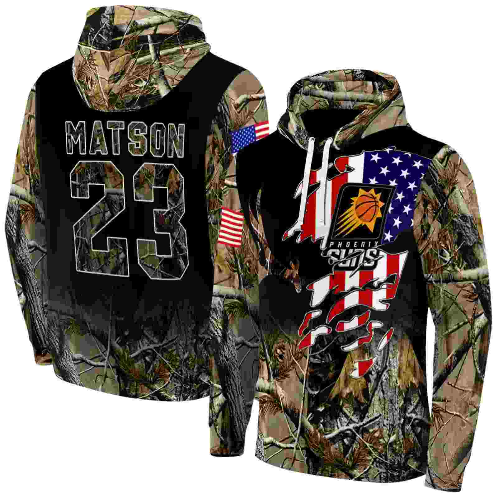 custom phoenix suns tree camo hoodie fashion forward