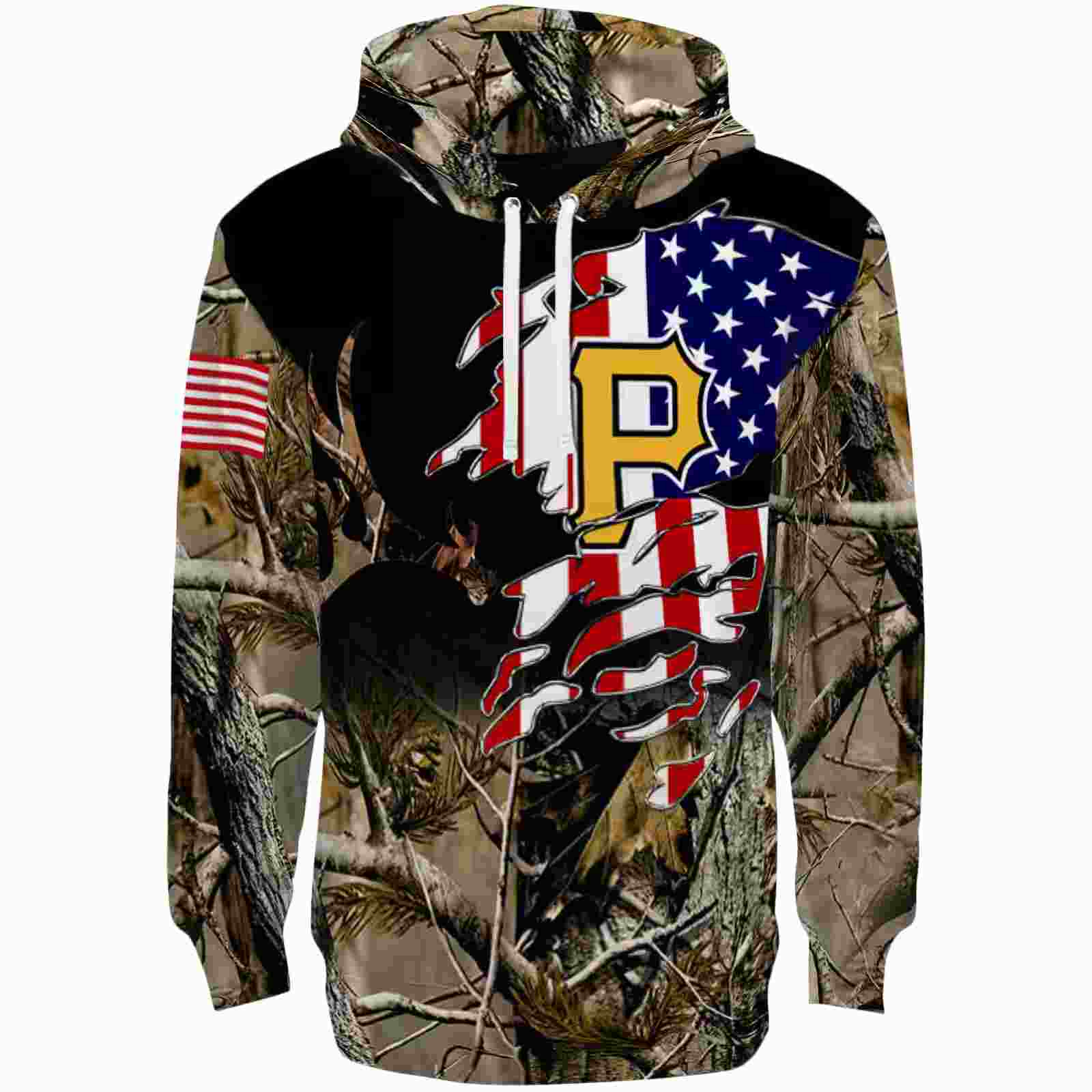 Custom Pittsburgh Pirates Tree Camo Hoodie