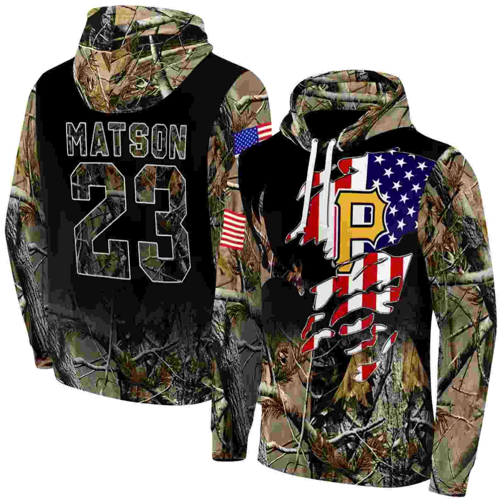 custom pittsburgh pirates tree camo hoodie fashion forward