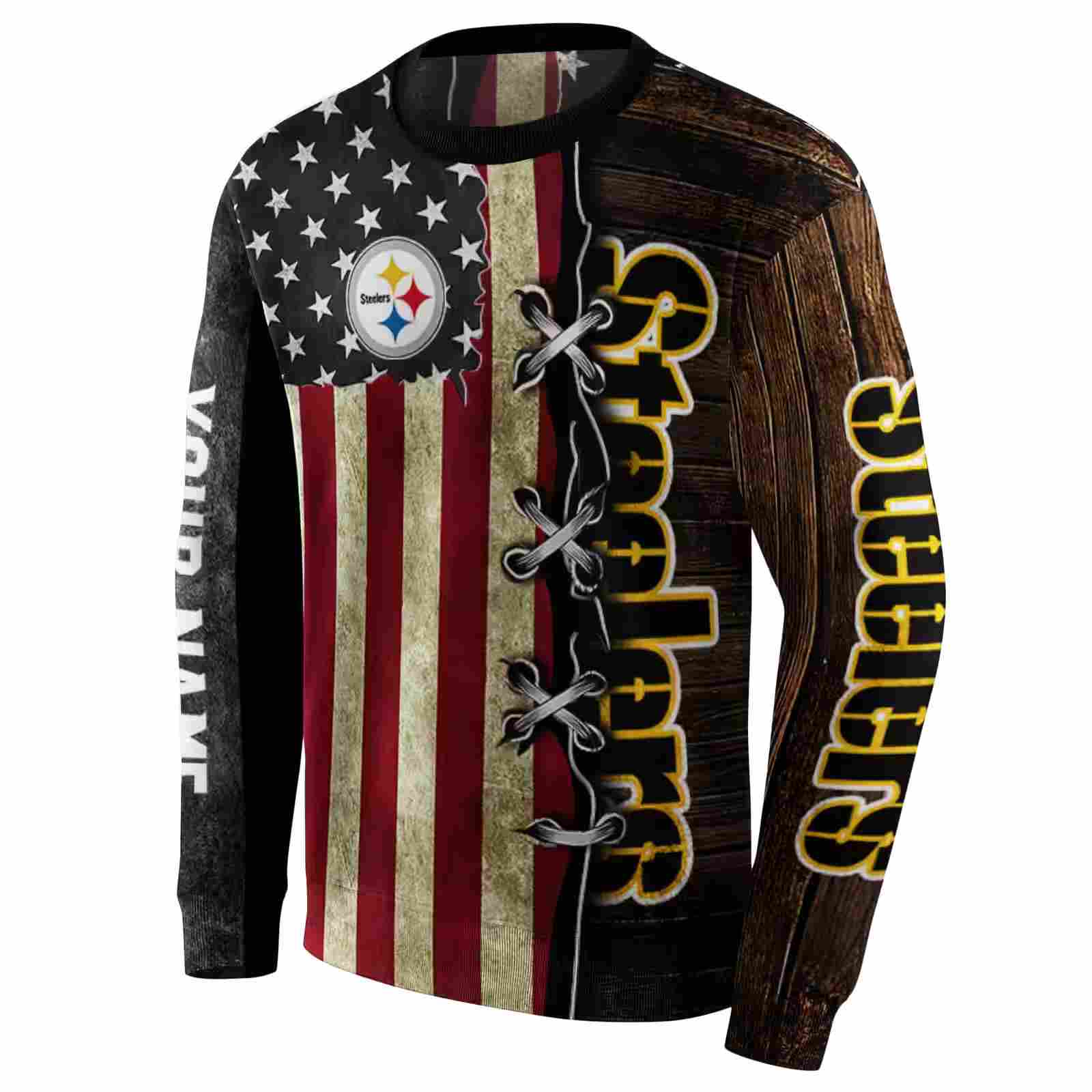 custom pittsburgh steelers american pride hoodie new arrival