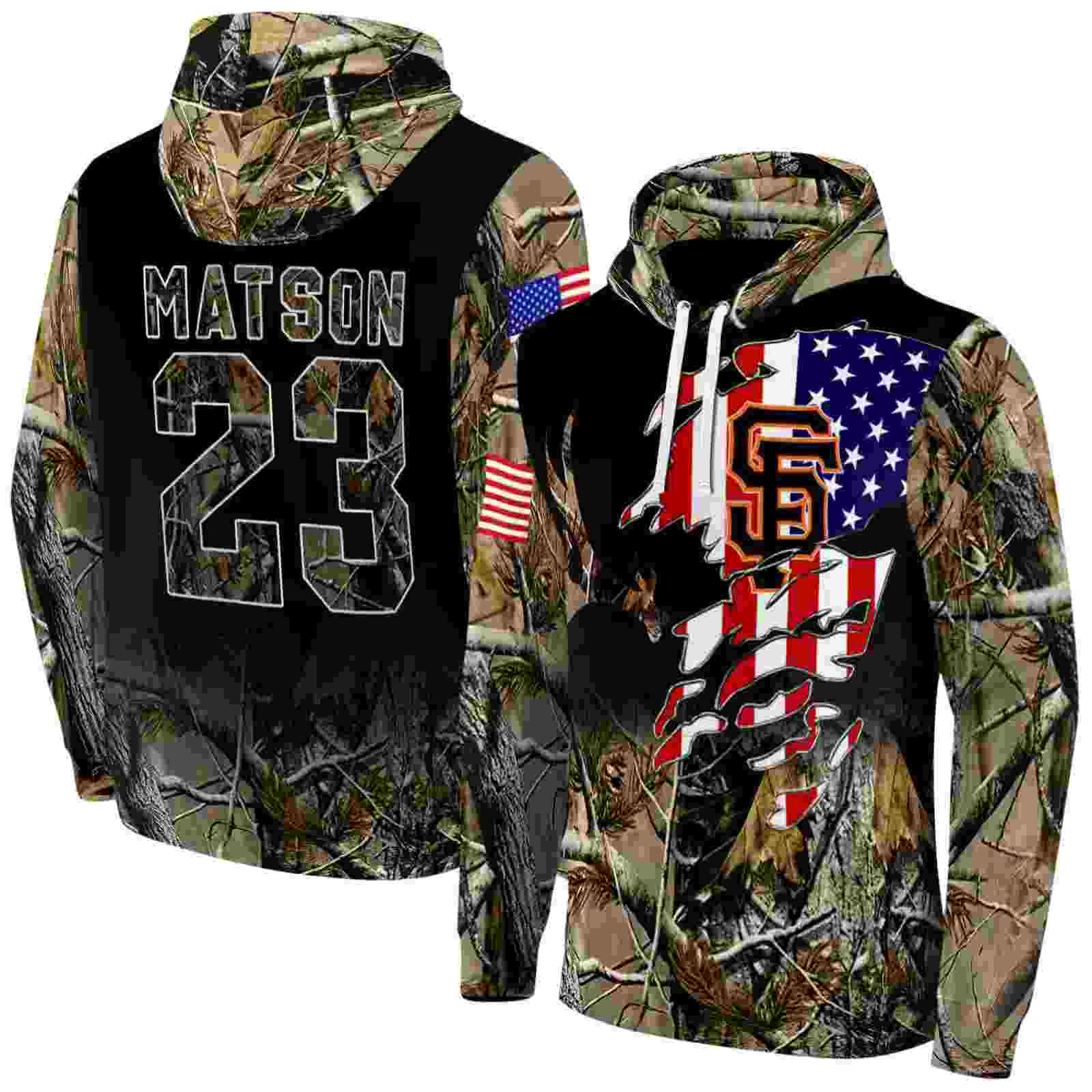 custom san francisco giants tree camo hoodie fashion forward