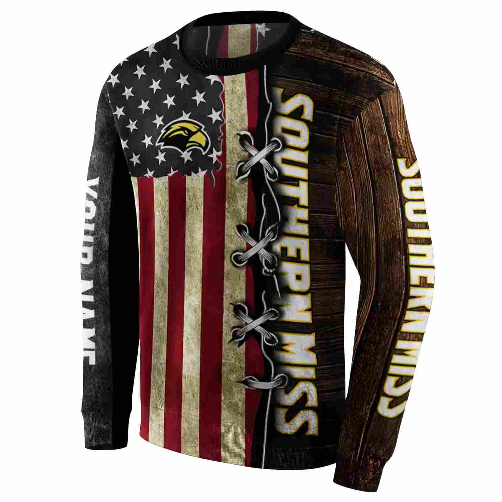 custom southern miss golden eagles american pride hoodie new arrival