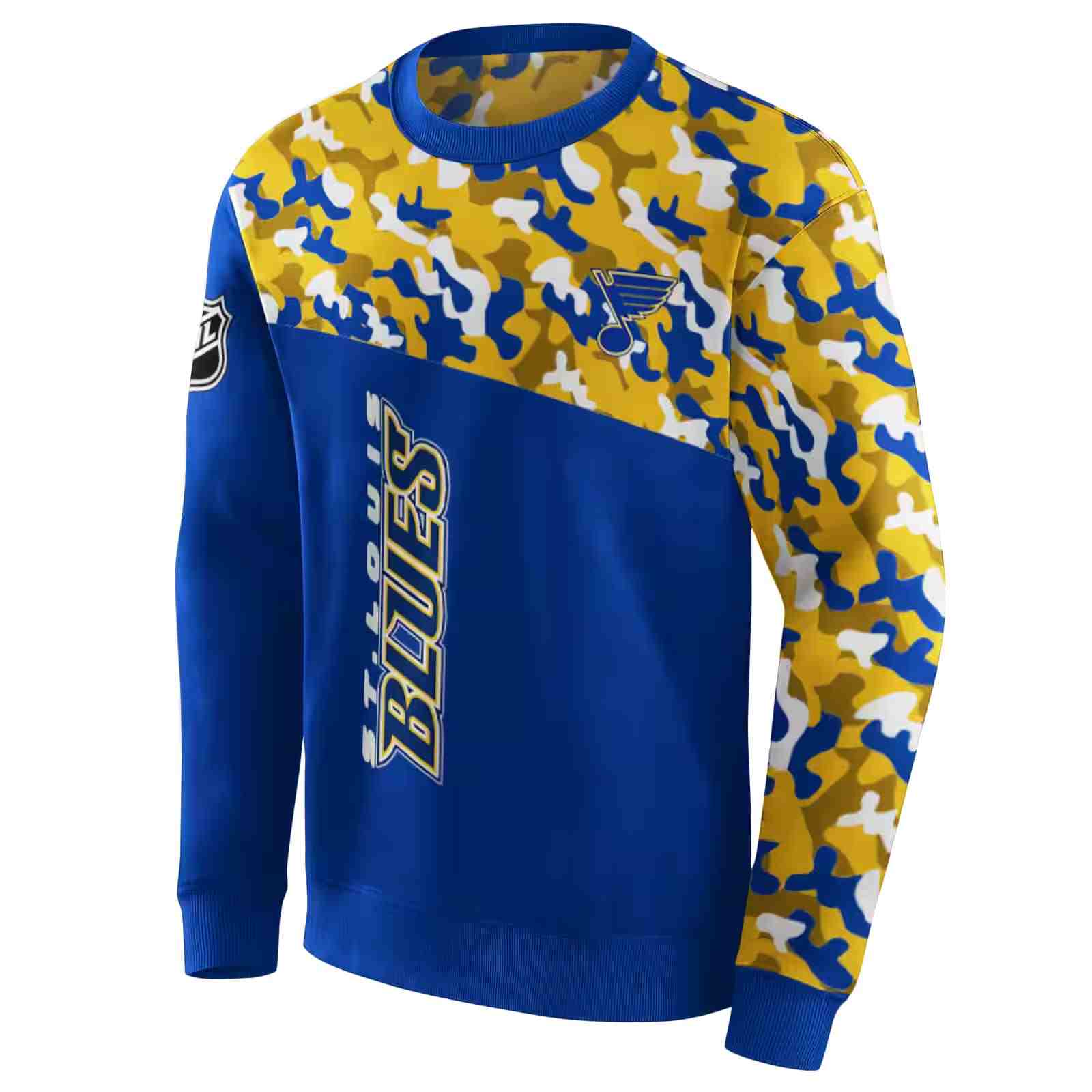 custom st louis blues camo pattern blue hoodie new arrival