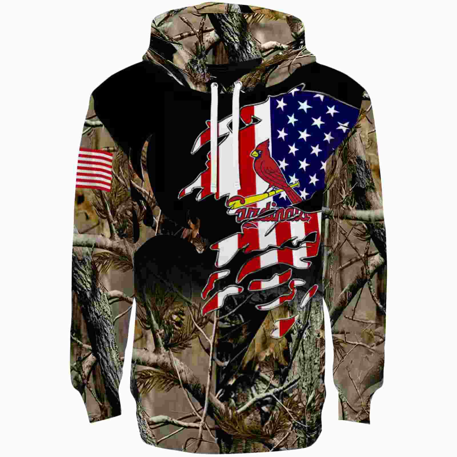 Custom St. Louis Cardinals Tree Camo Hoodie