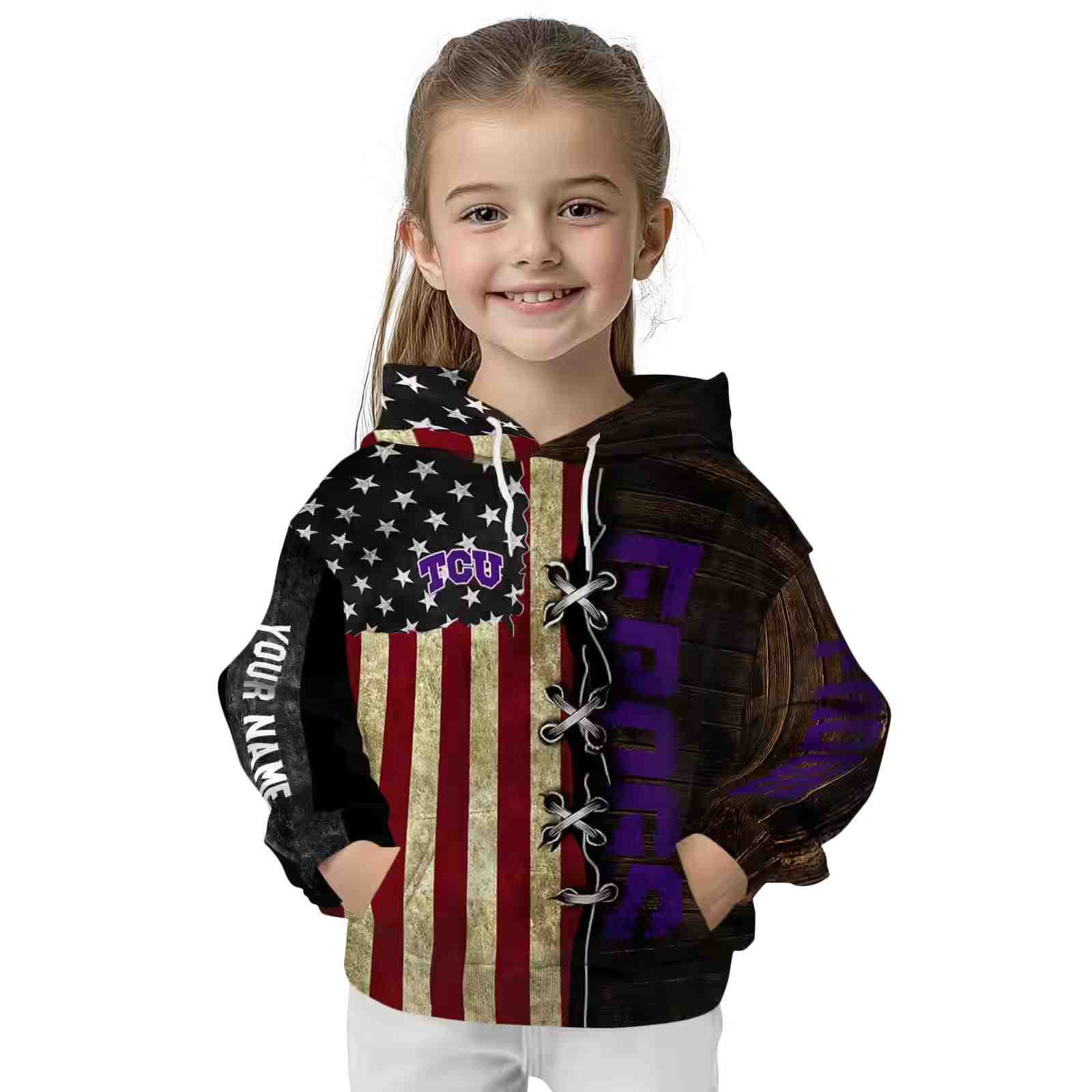 custom tcu horned frogs american pride hoodie top rated