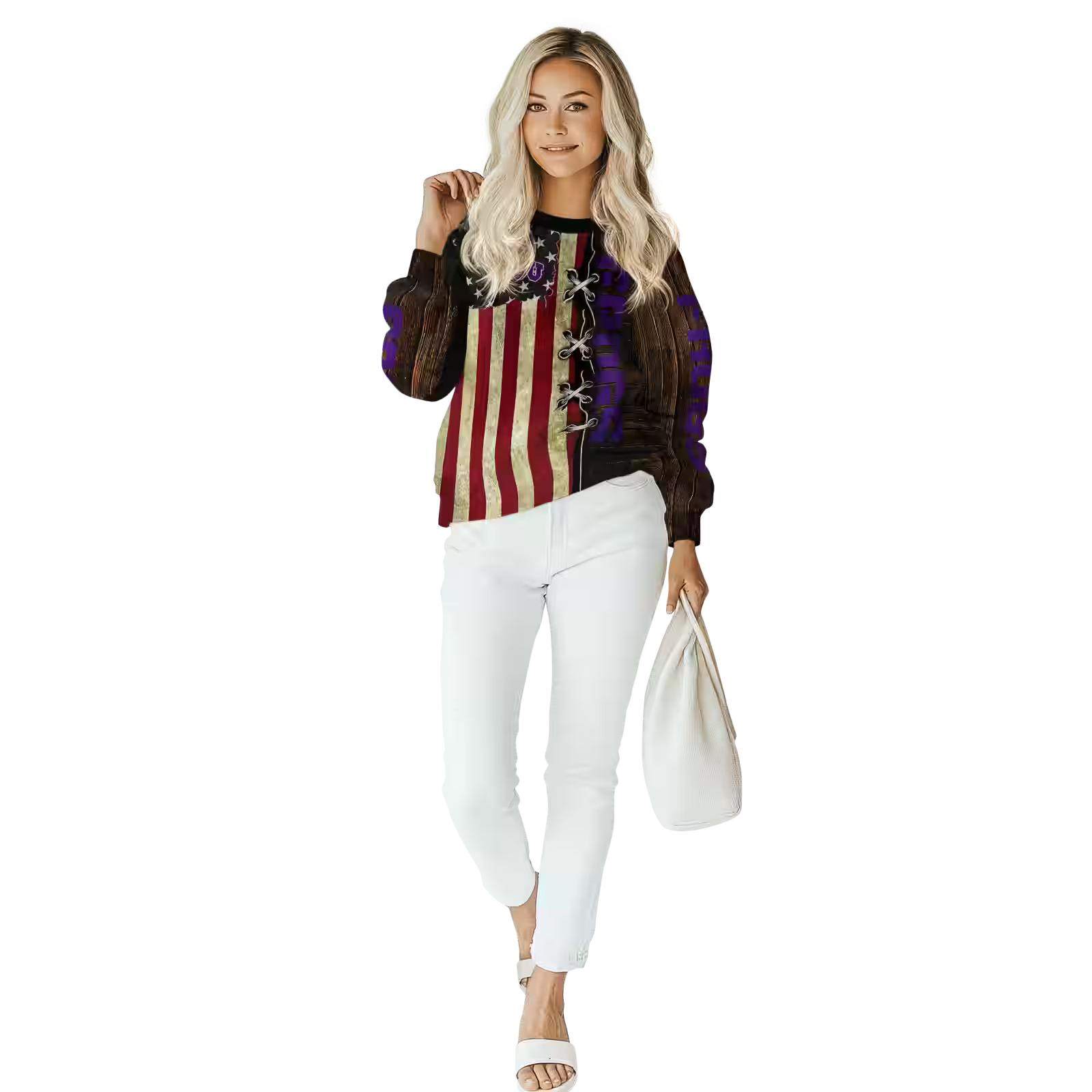 custom tcu horned frogs american pride hoodie trendy