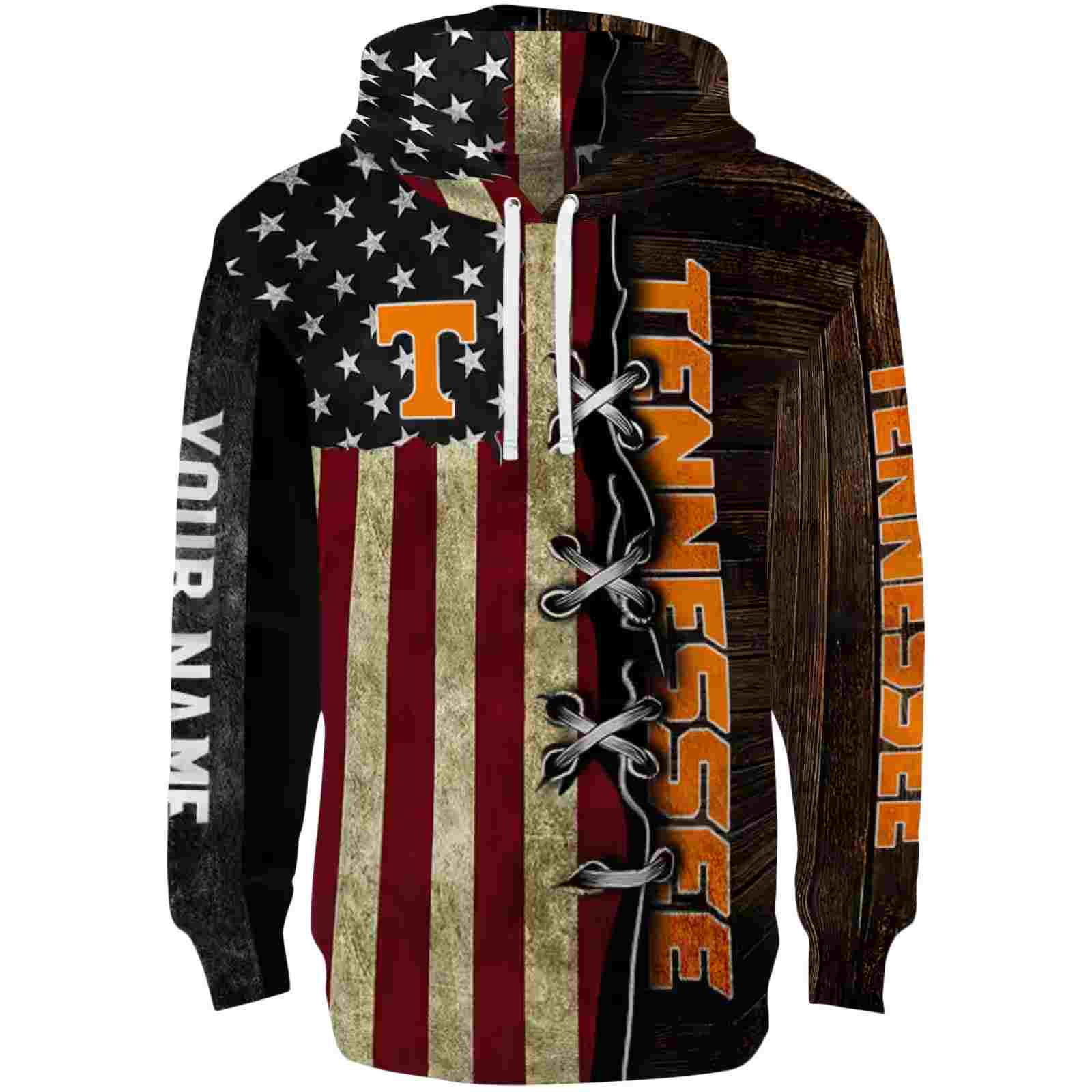 Custom Tennessee Volunteers American Pride Hoodie