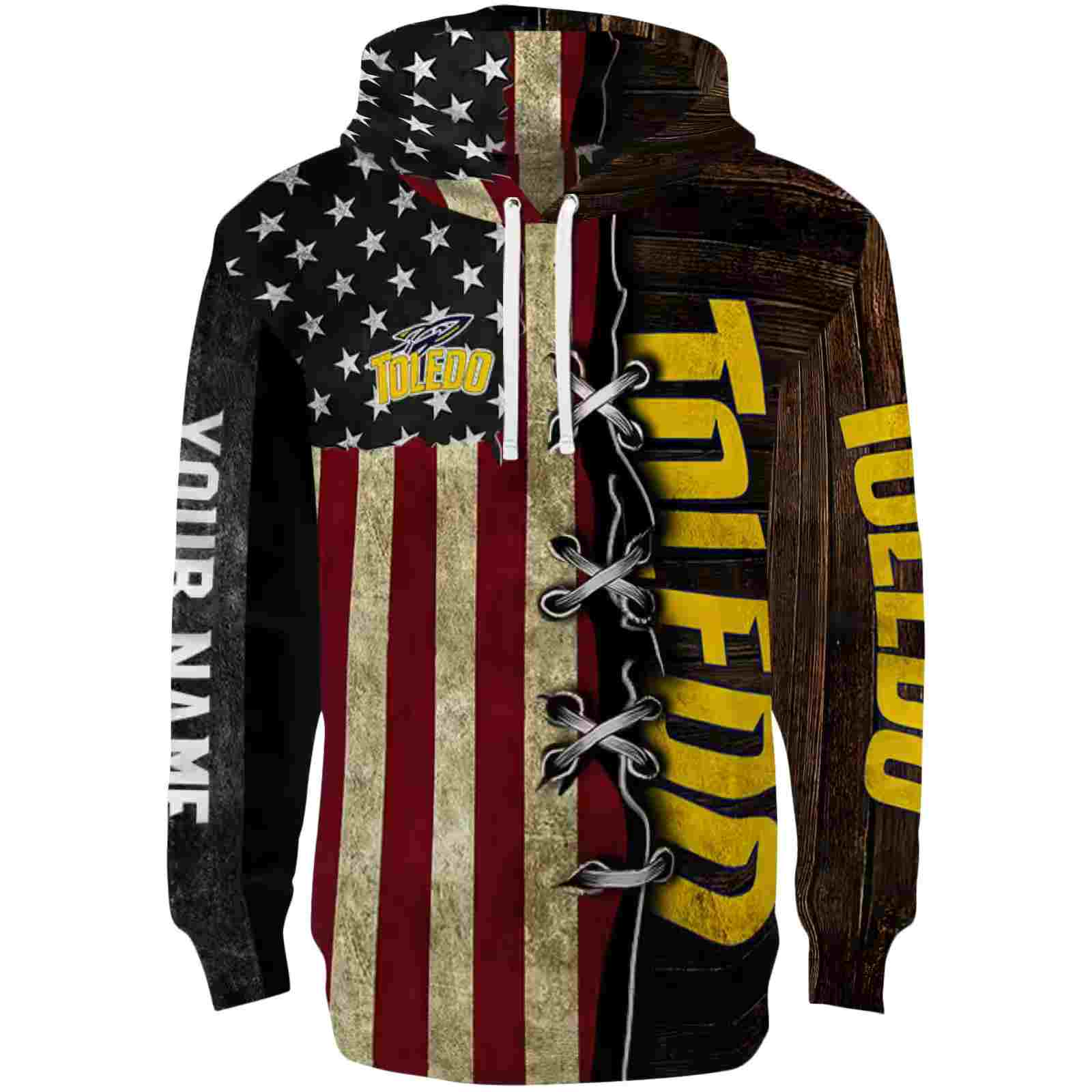 Custom Toledo Rockets American Pride Hoodie