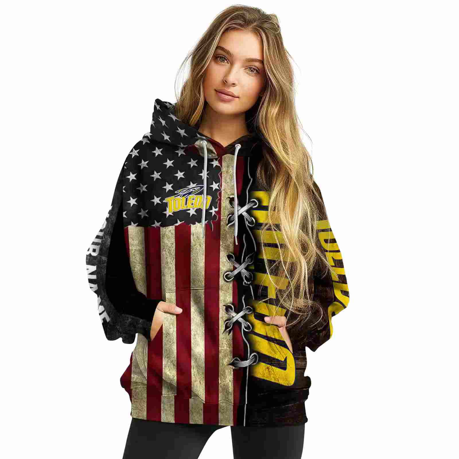 custom toledo rockets american pride hoodie high quality